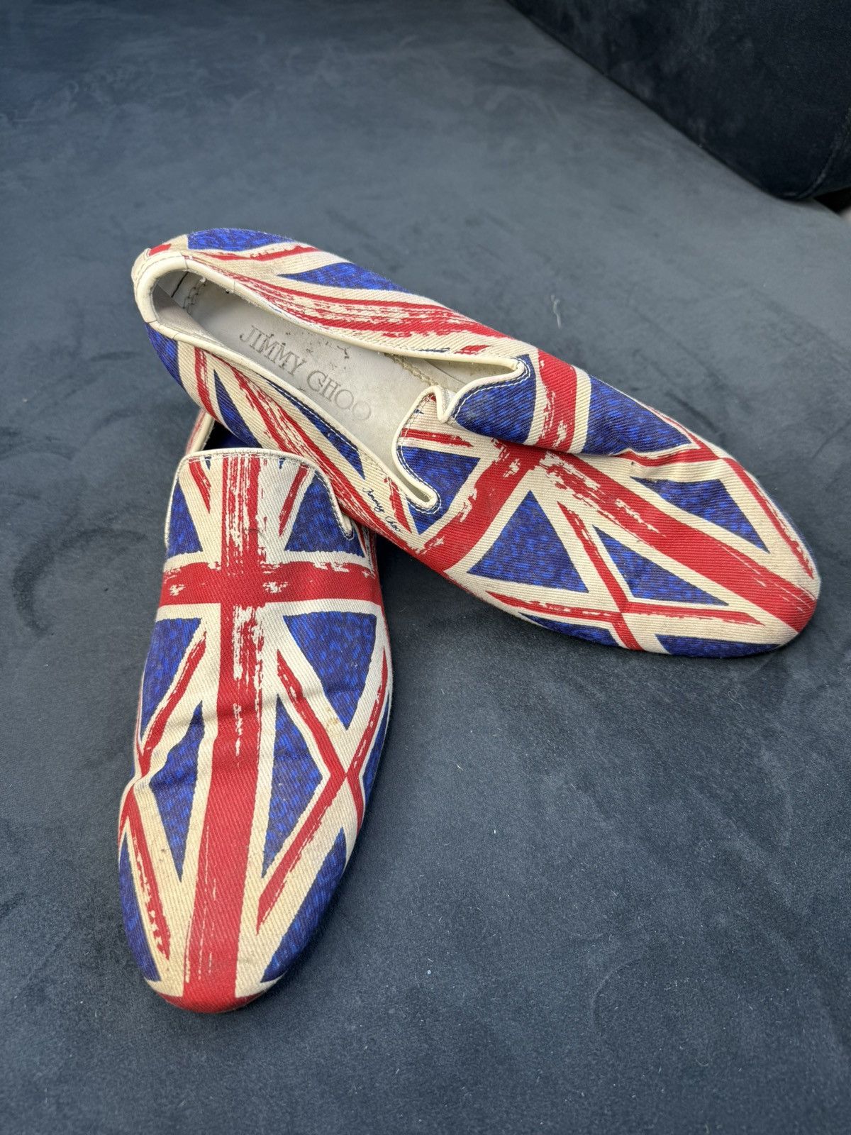 Jimmy Choo Rare Jimmy Choo Union Jack loafers EU 44.5 Size US 10 / EU 43 - 7 Thumbnail