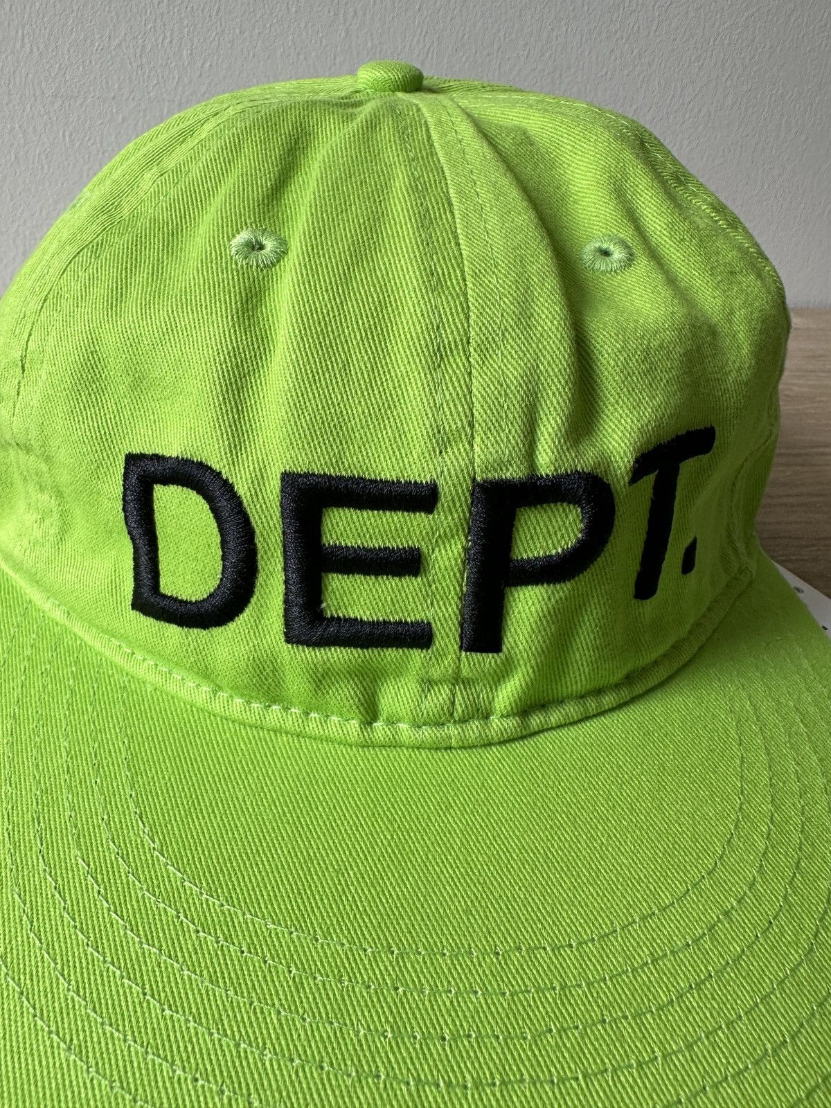 Gallery Dept. Gallery Dept. Logo Embroidered Hat Lime Green Size ONE SIZE - 2 Thumbnail