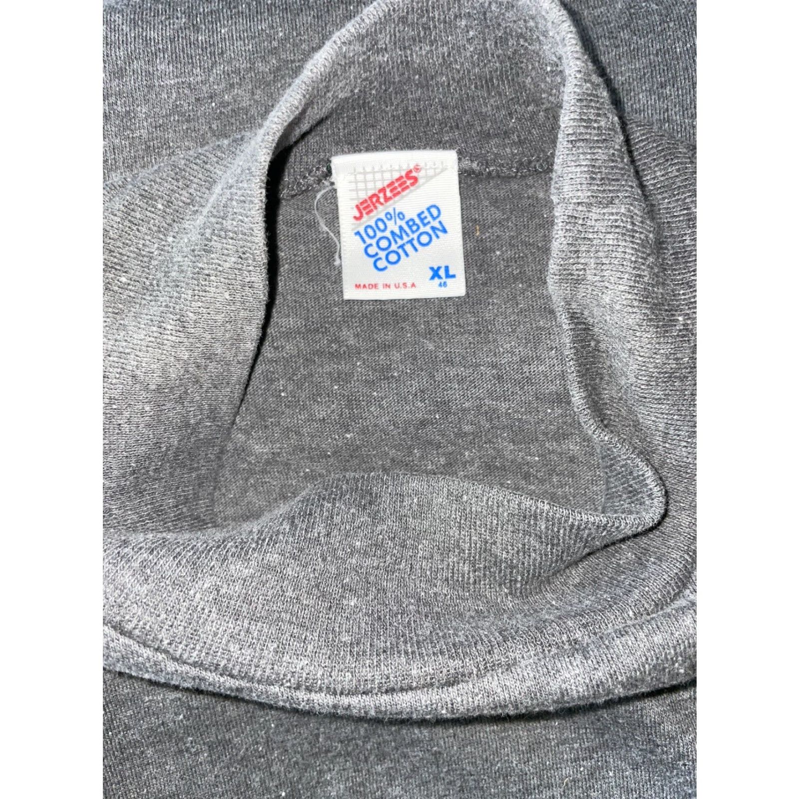 Jerzees VINTAGE Jerzees Turtleneck Shirt Made In USA Mens XL Gray Size US XL / EU 56 / 4 - 5 Thumbnail