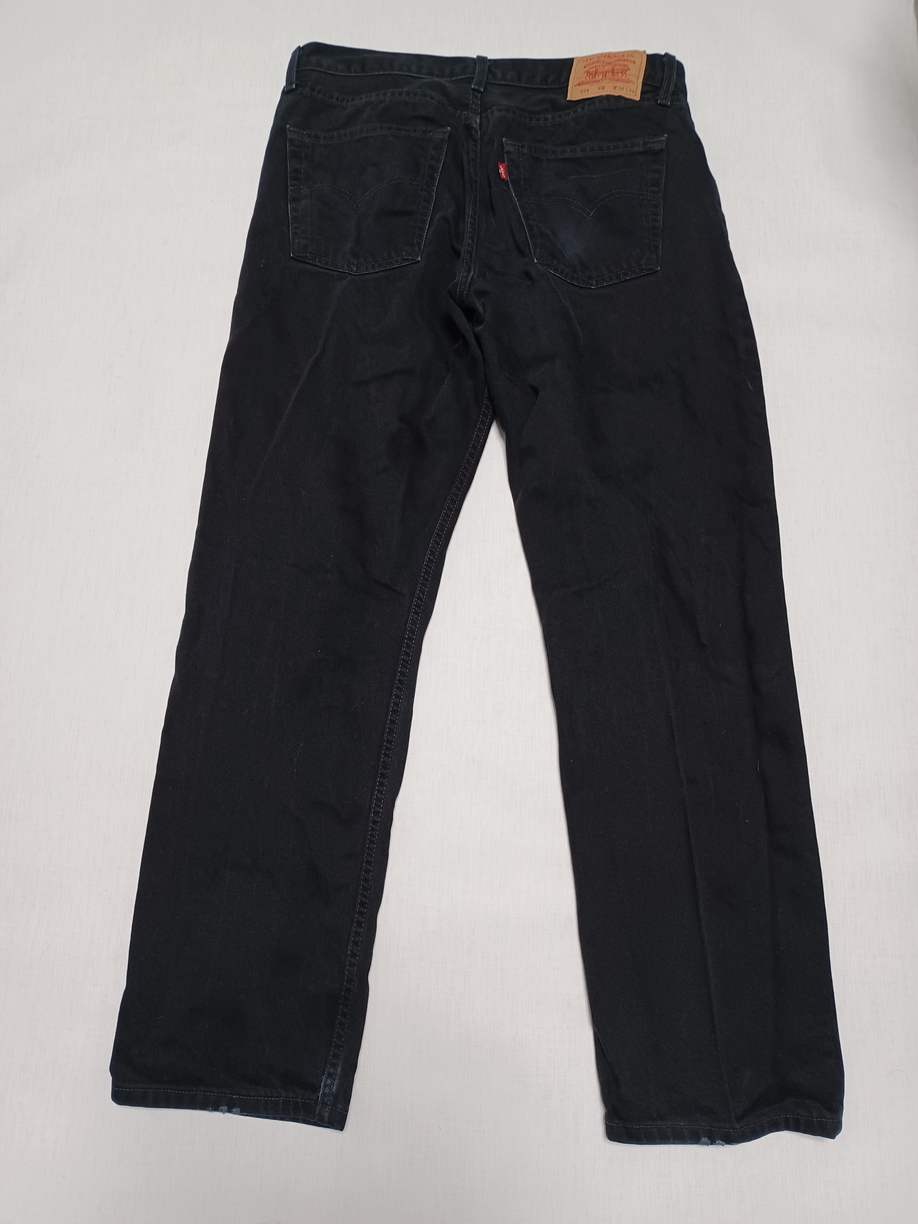 Levi's Vintage Clothing 521 LEVIS 90s VINTAGE BLACK HEAVY COTTON W36 L32 JEANS Size US 36 / EU 52 - 2 Thumbnail