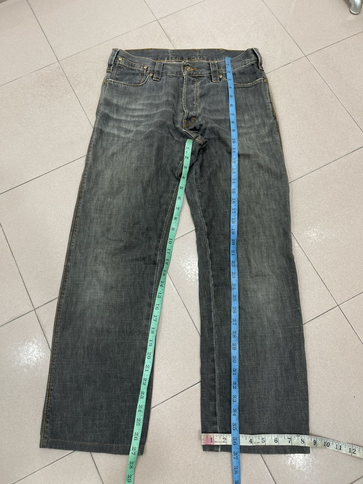 Japanese Brand Decauville Pants Jeans Mit Geradem Bien Leather Denim Size US 31 - 9 Thumbnail