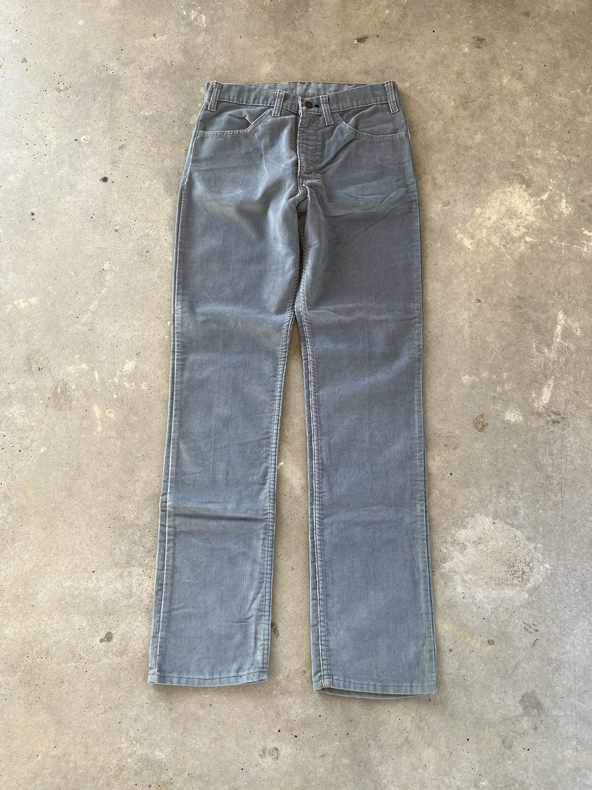 Levi's × Vintage Vintage 1980’s Grey Levi’s Corduroy Pants Size US 30 / EU 46 - 1 Thumbnail