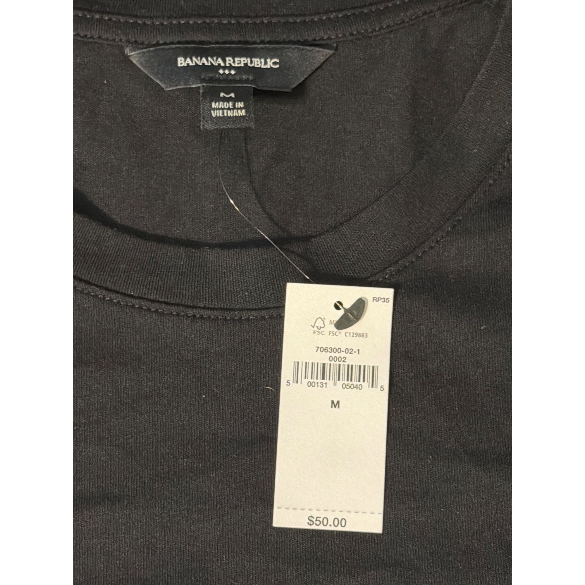 Banana Republic Banana Republic Black Crew Neck Short Sleeve T Shirt Tee Cla Size US M / EU 48-50 / 2 - 4 Thumbnail