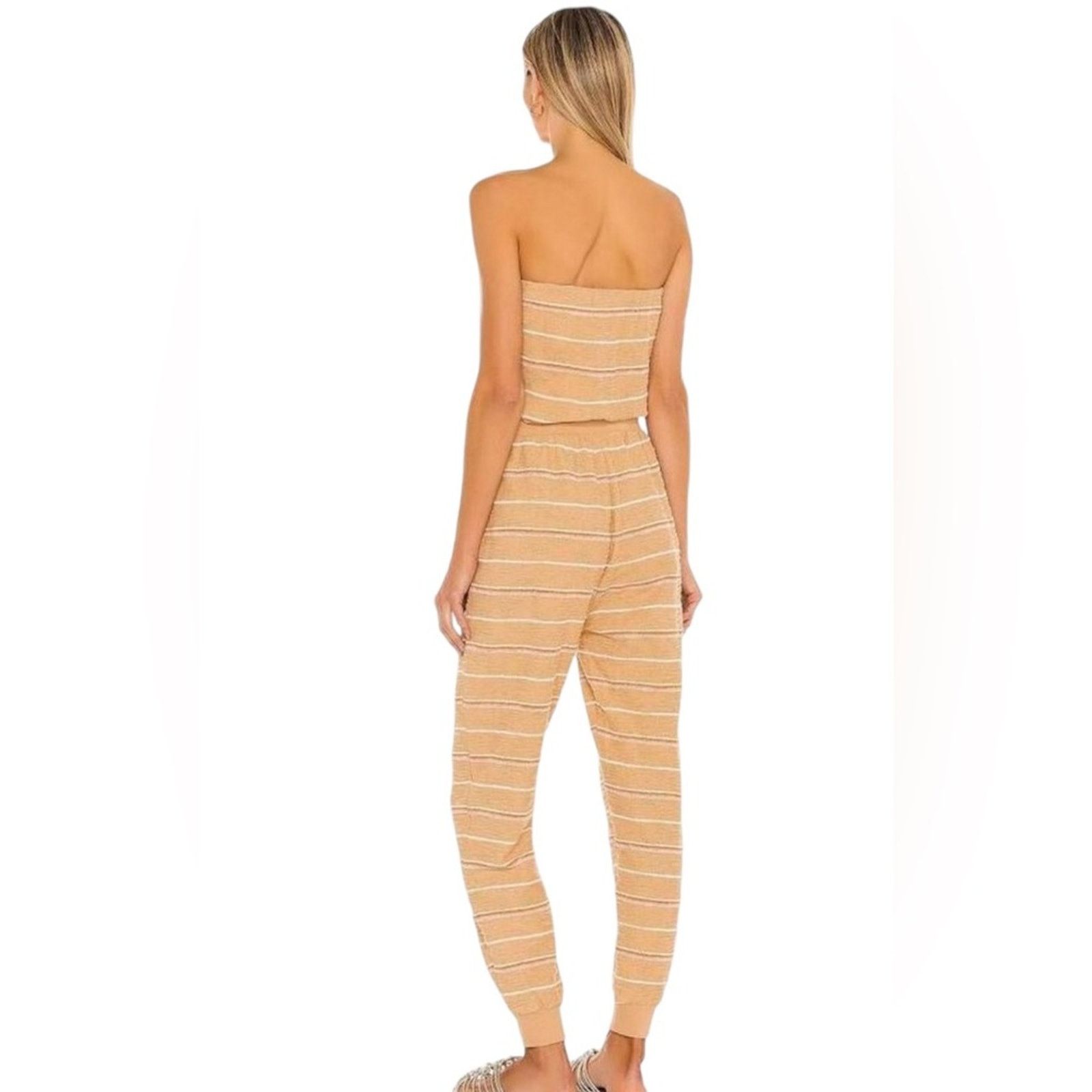 Other L Space North Shore Jumpsuit Striped Off The Shoulder NWT M Size 30" / US 8 / IT 44 - 2 Thumbnail