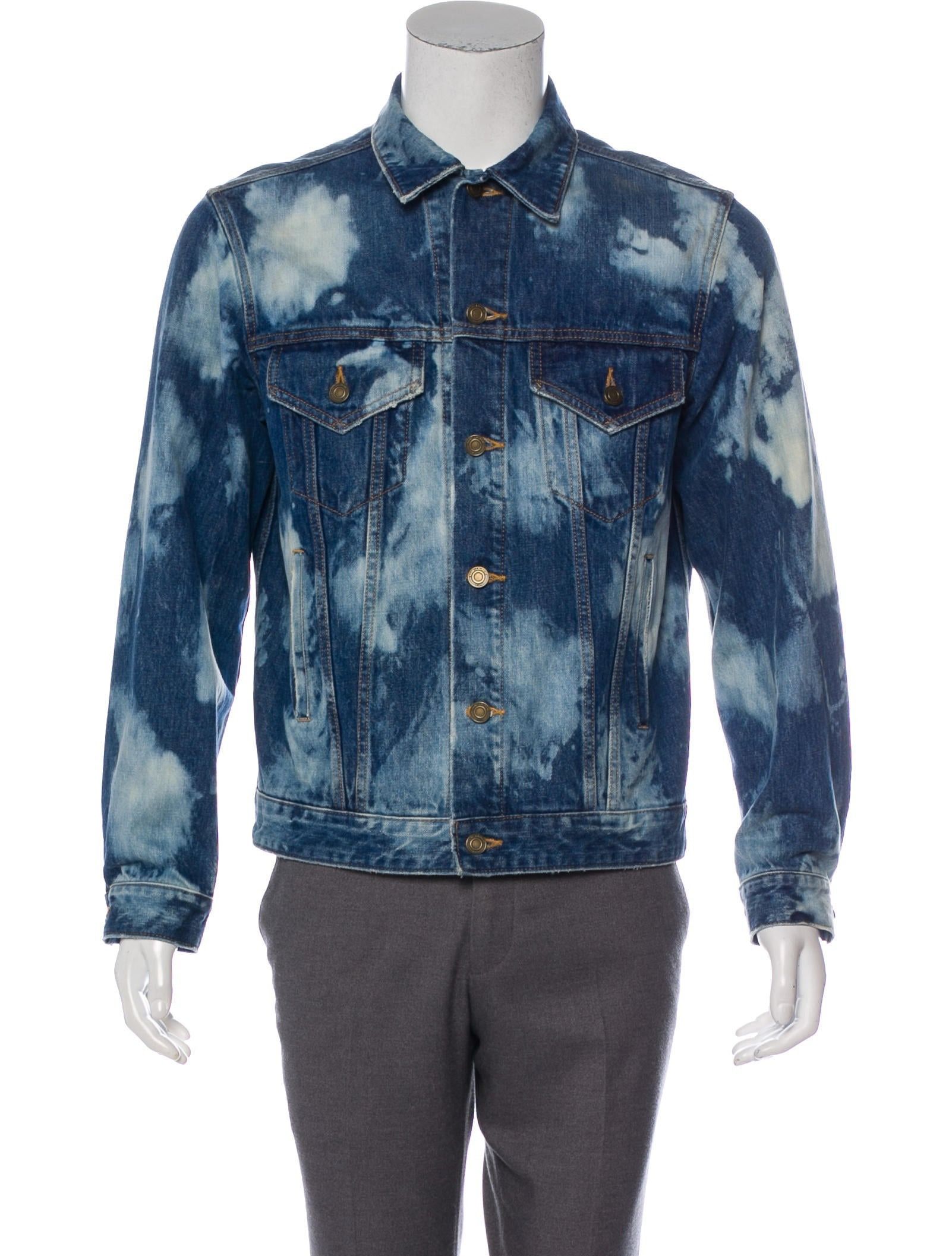 Hedi Slimane × Saint Laurent Paris × Yves Saint Laurent SS16 Bleached Denim Jacket Hedi Surf Sound Size US M / EU 48-50 / 2 - 4 Thumbnail