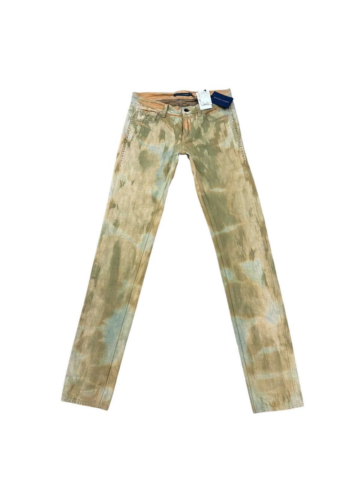 Ralph Lauren RALPH LAUREN STUD DENIM JEANS Size 28" / US 6 / IT 42 - 2 Thumbnail