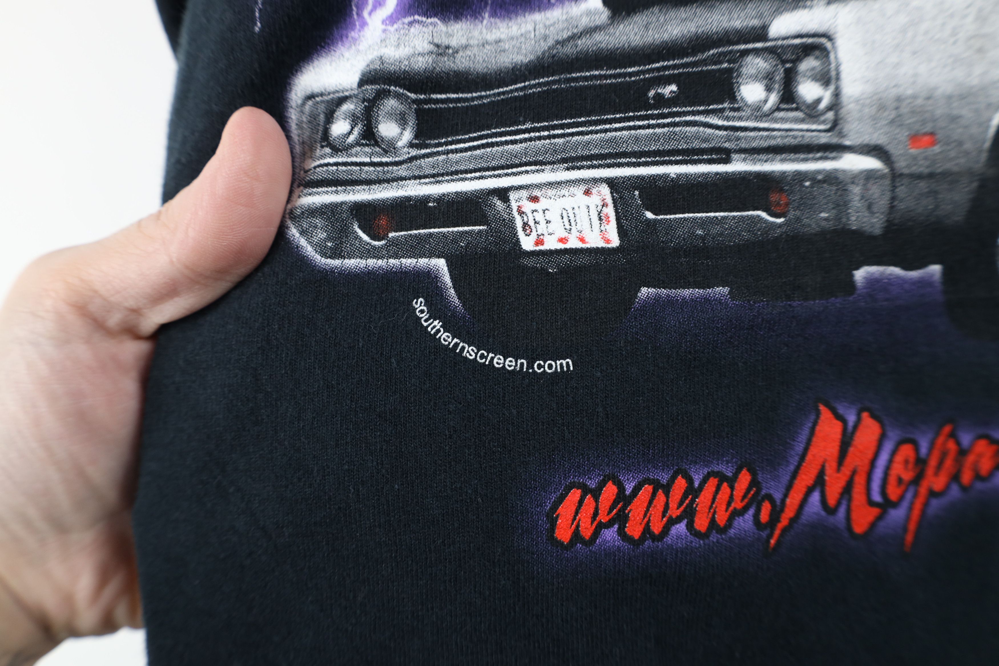 Vintage Vintage Y2K Streetwear Mopar Madness 4 Car Lightning T-Shirt Size US XL / EU 56 / 4 - 12 Thumbnail