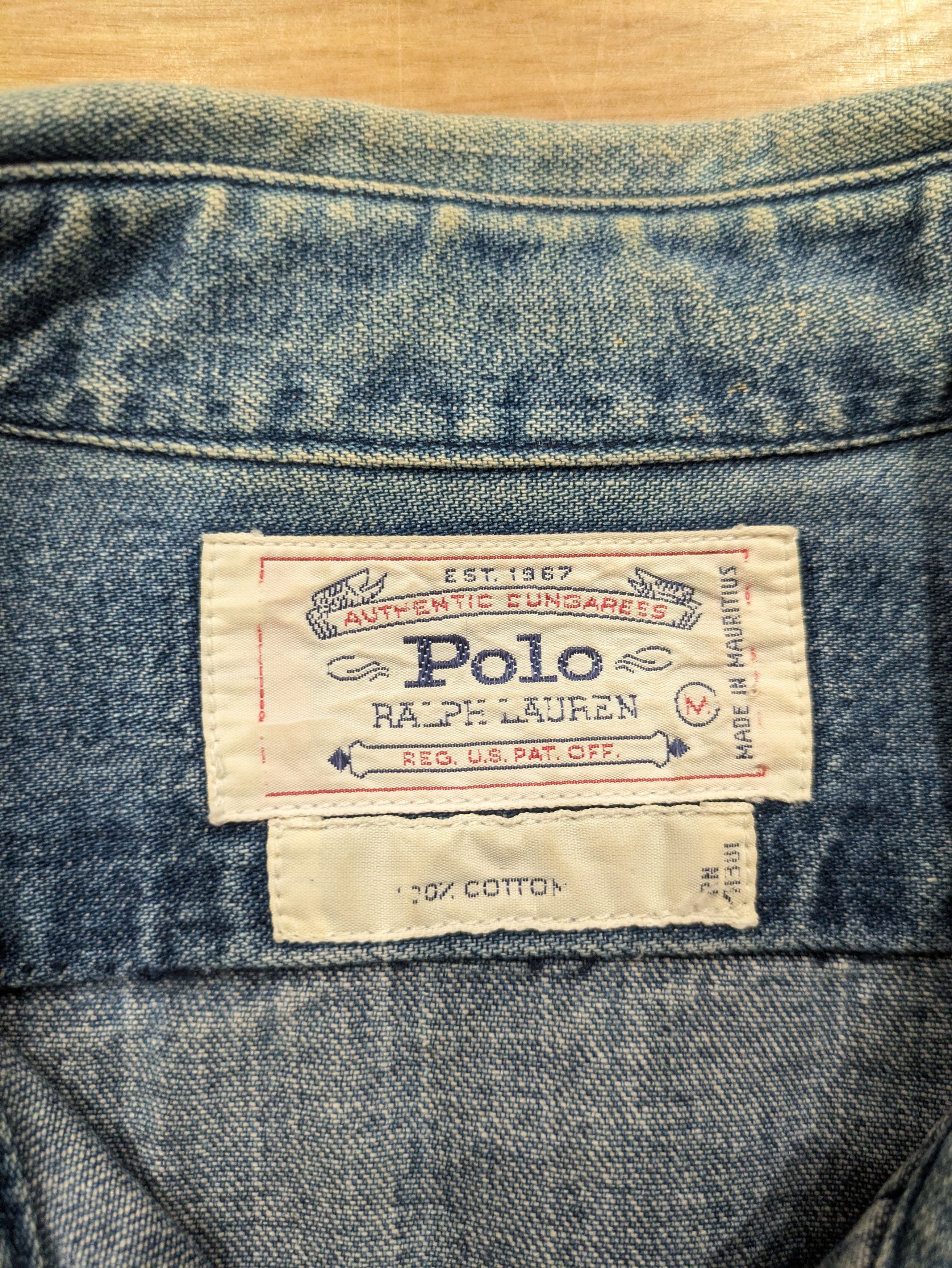 Polo Ralph Lauren 80s USA Made Polo Ralph Lauren “Authentic Dungarees” M Size US M / EU 48-50 / 2 - 3 Thumbnail