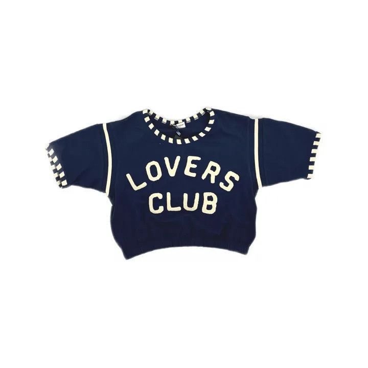 Saint Laurent Paris Saint Laurent Blue Lovers Club T-Shirt -2507 Size L / US 10 / IT 46 - 1 Thumbnail