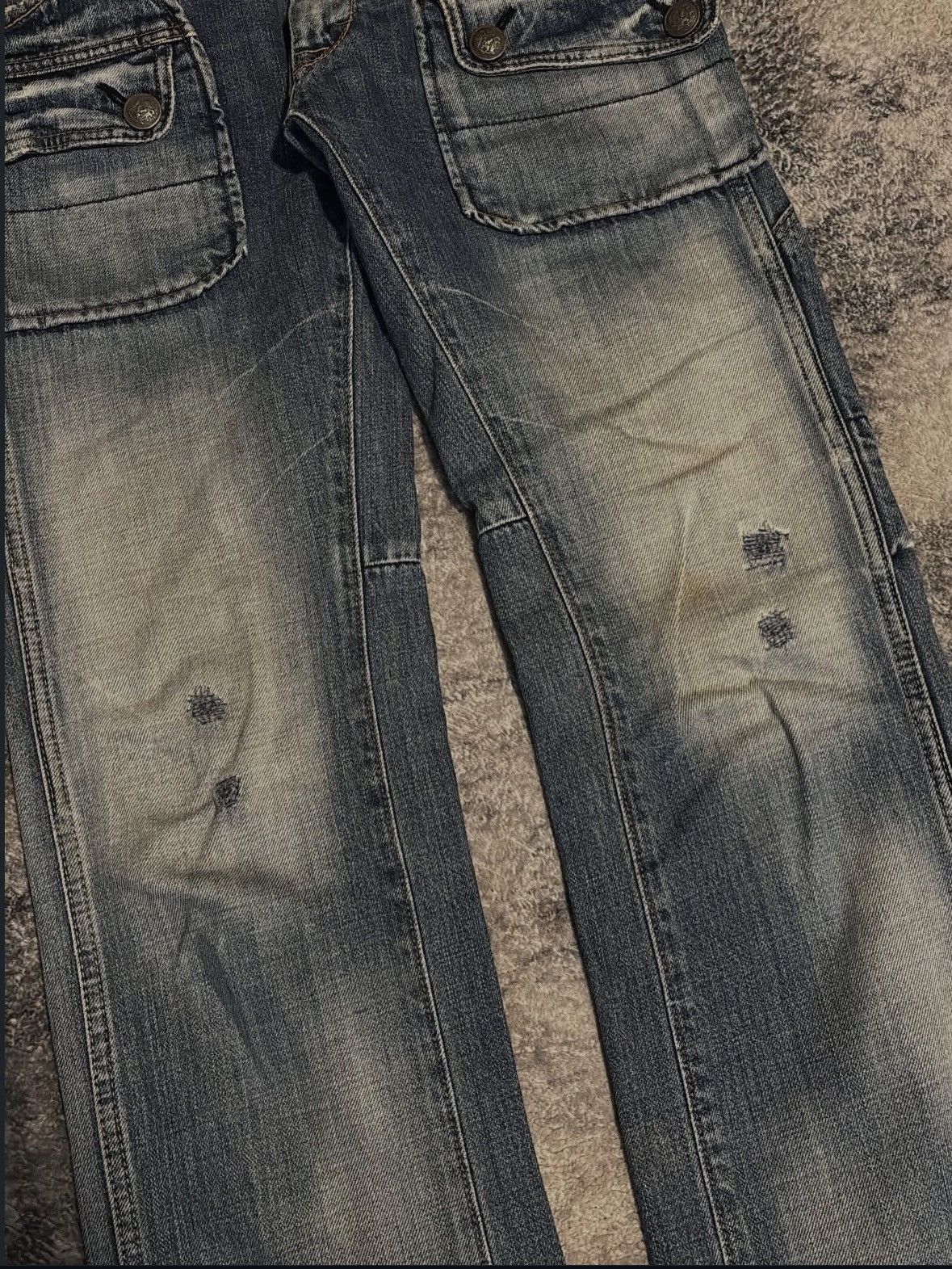 Hysteric Glamour Bartack Japanese Cargo Denim Size US 31 - 2 Thumbnail