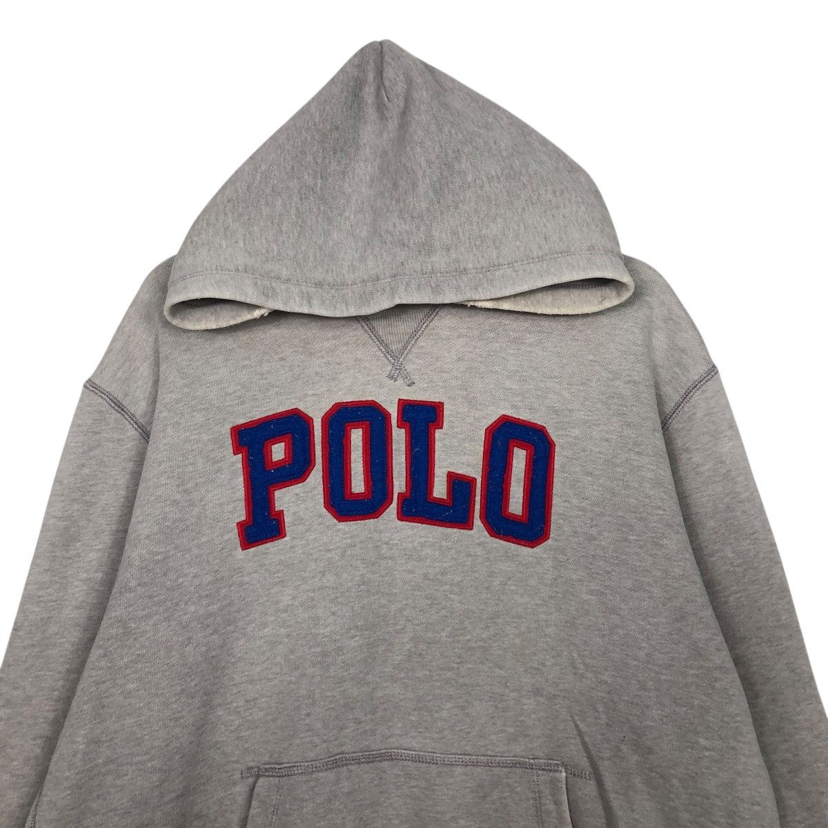 Polo Ralph Lauren 🔥VINTAGE HOODIE PULL OVER POLO RALPH LAUREN BIG LOGO SPELL Size US L / EU 52-54 / 3 - 5 Thumbnail