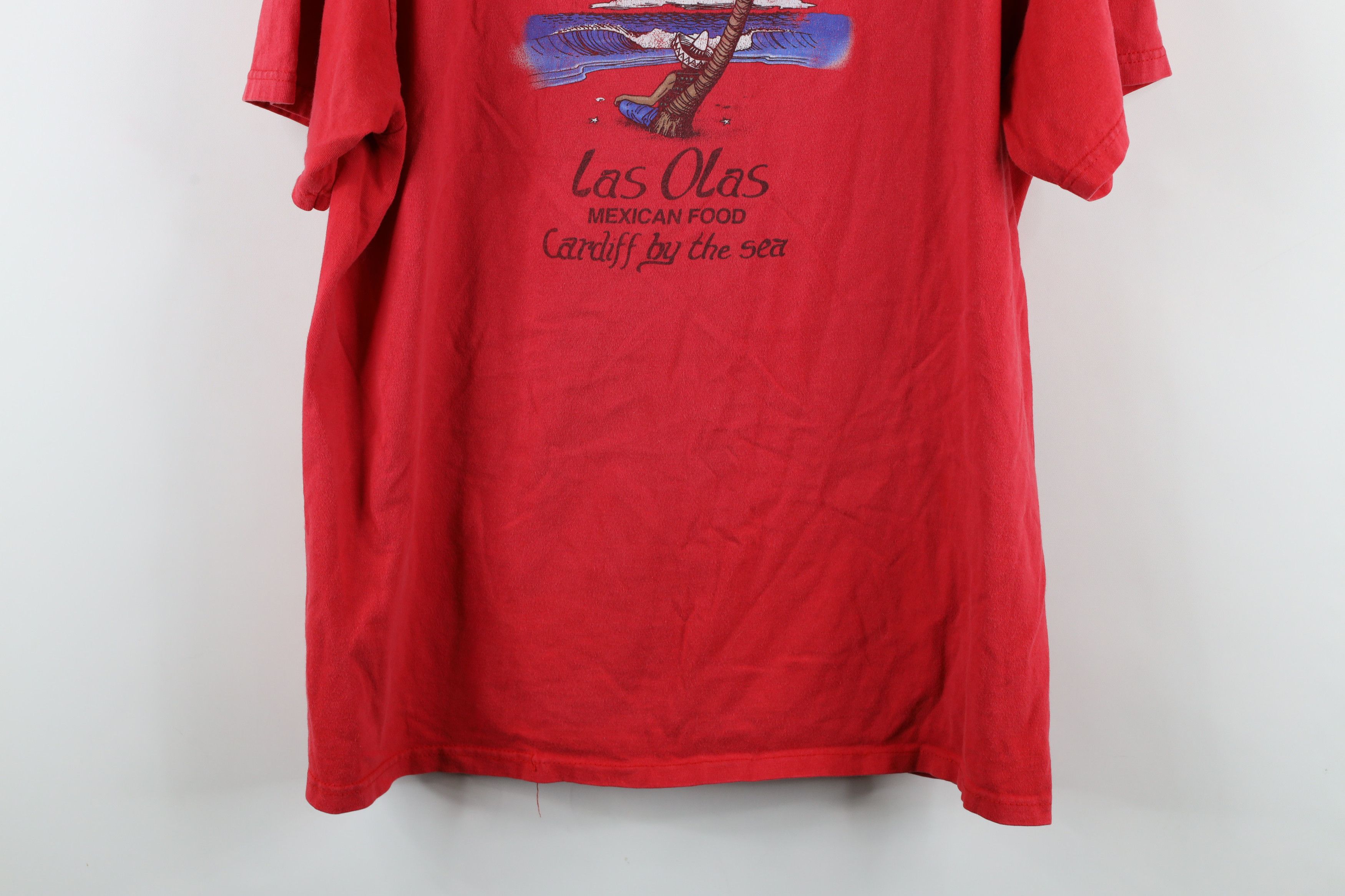 Vintage Vintage 90s Streetwear Food Cardiff By The Sea T-Shirt Size US L / EU 52-54 / 3 - 16 Thumbnail