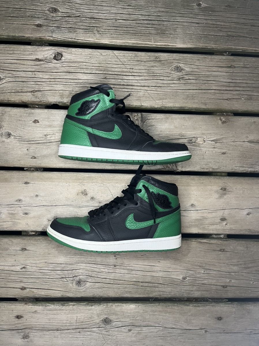 Jordan Brand 2018 Air Jordan Retro 1 Pine Green W Box Size US 9 / EU 42 - 1 Thumbnail