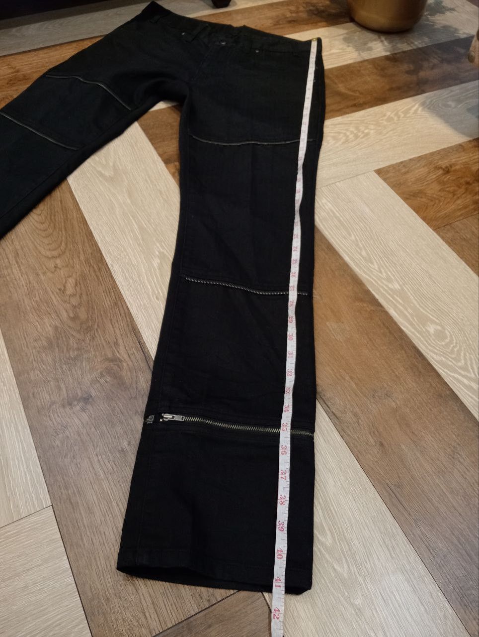 Japanese Brand CUSTOM CULTURE JAPAN BLACK ZIPPER PANTS Size US 32 / EU 48 - 14 Thumbnail