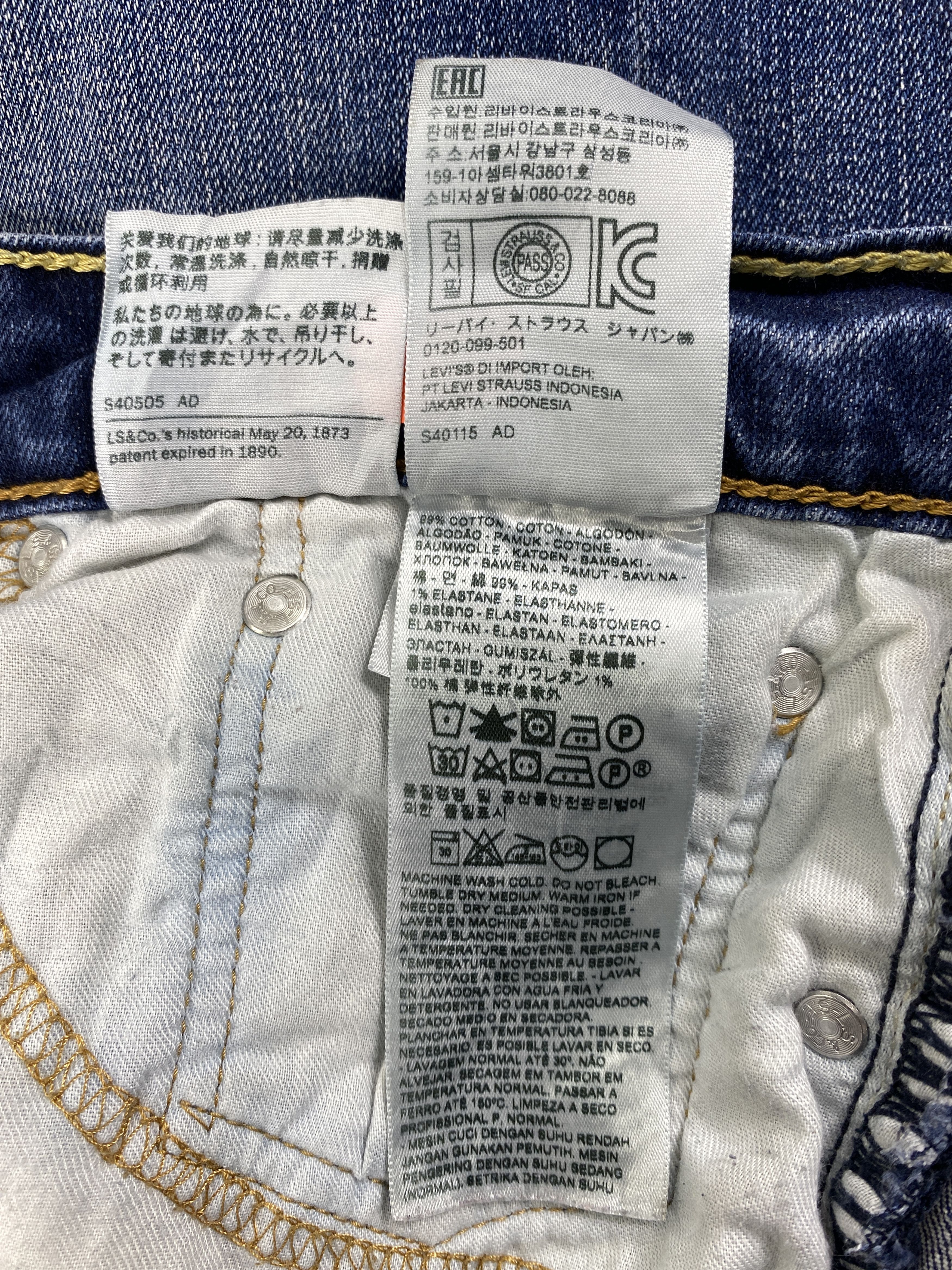 Levi's Distressed Blue Levi's 512 Jeans 31x31 Denim -SJ085 Size US 31 - 9 Thumbnail