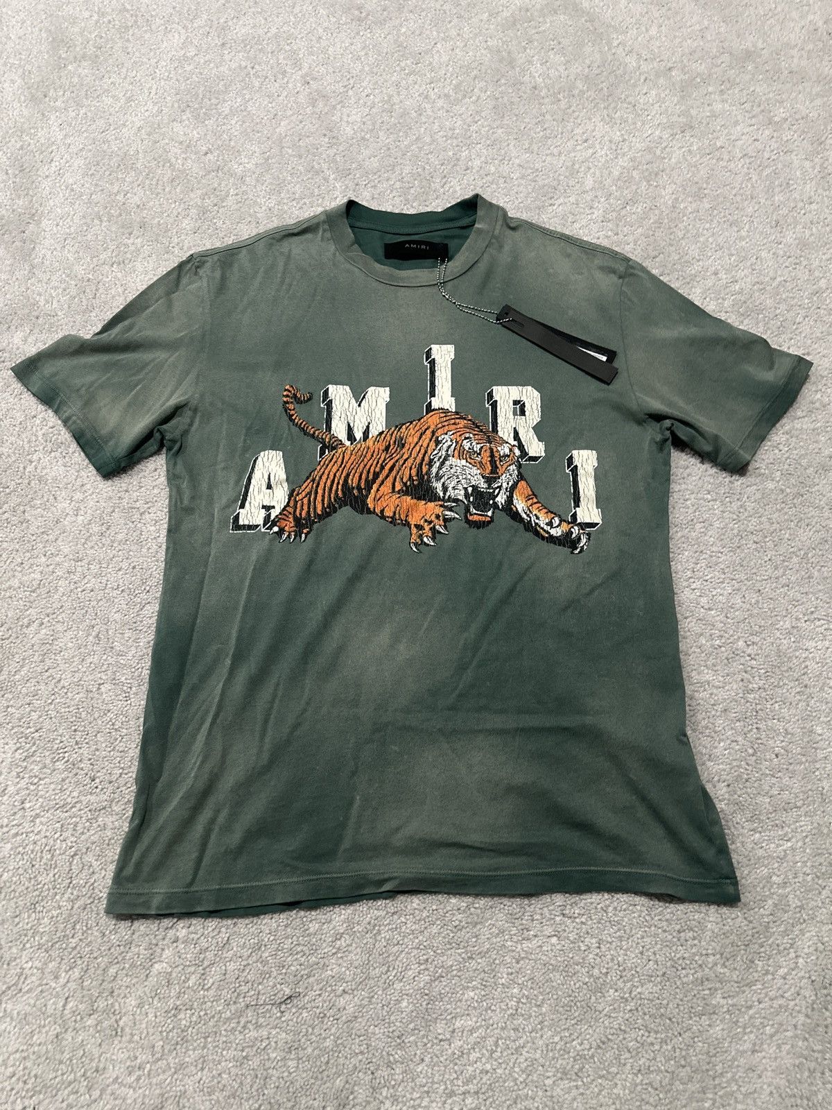 Amiri Amiri Green Tiger Shirt Size US M / EU 48-50 / 2 - 1 Thumbnail