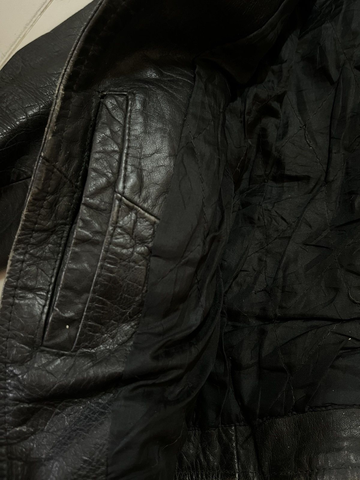 Vintage Vintage Leather Jacket “Rare” Sz. L (true vintage) Size US L / EU 52-54 / 3 - 5 Thumbnail