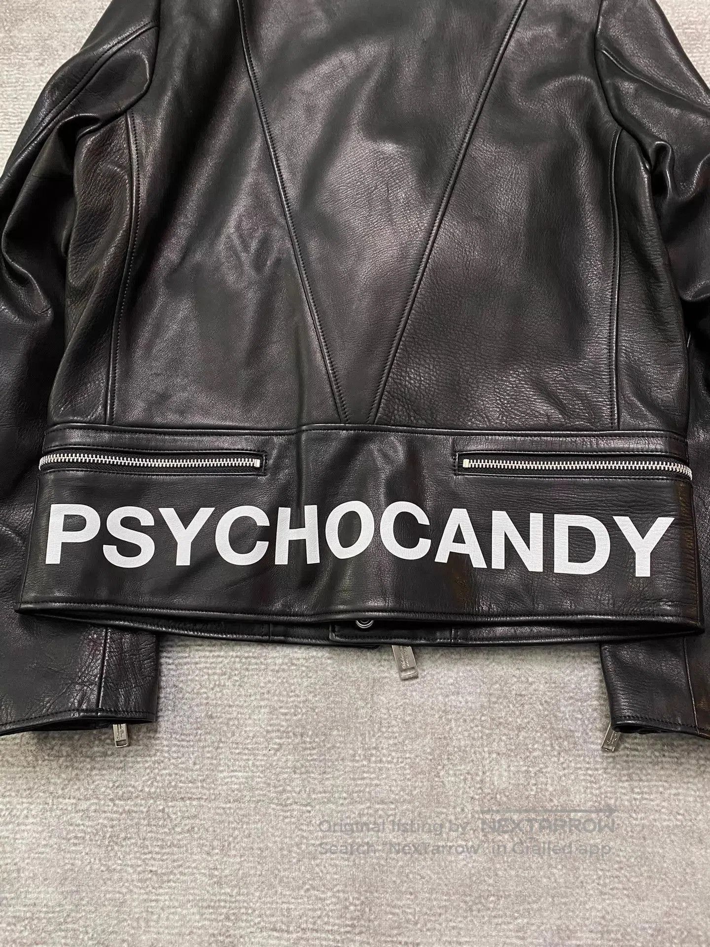 Undercover Black Leather Biker Jacket with Zip Details Size M. Size US M / EU 48-50 / 2 - 5 Thumbnail
