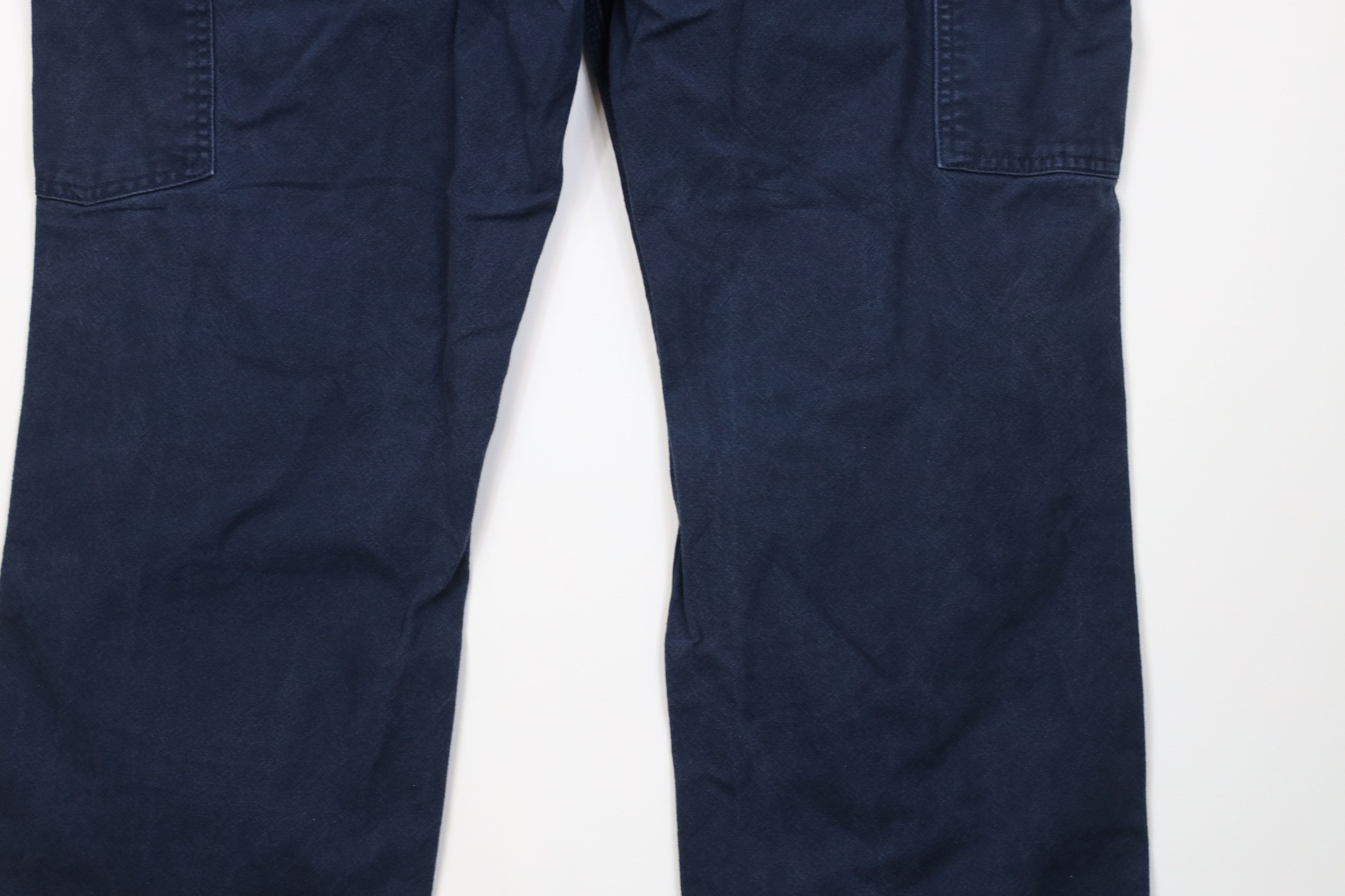 Carhartt Vintage Y2K Carhartt Wide Leg Dungaree Pants Navy Blue Size US 38 / EU 54 - 14 Thumbnail