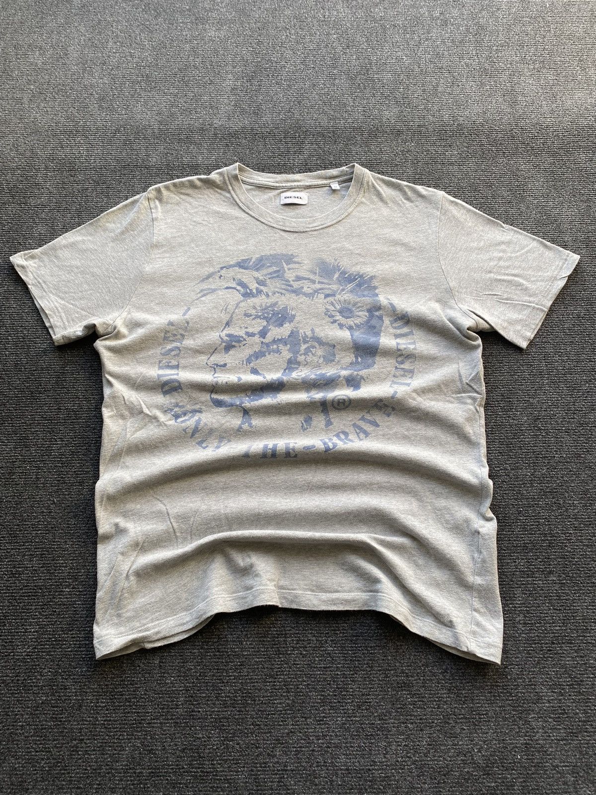 Diesel 🔥Opium Punk Diesel Gray Head Logo tee mens m alt goth emo Size US M / EU 48-50 / 2 - 1 Thumbnail