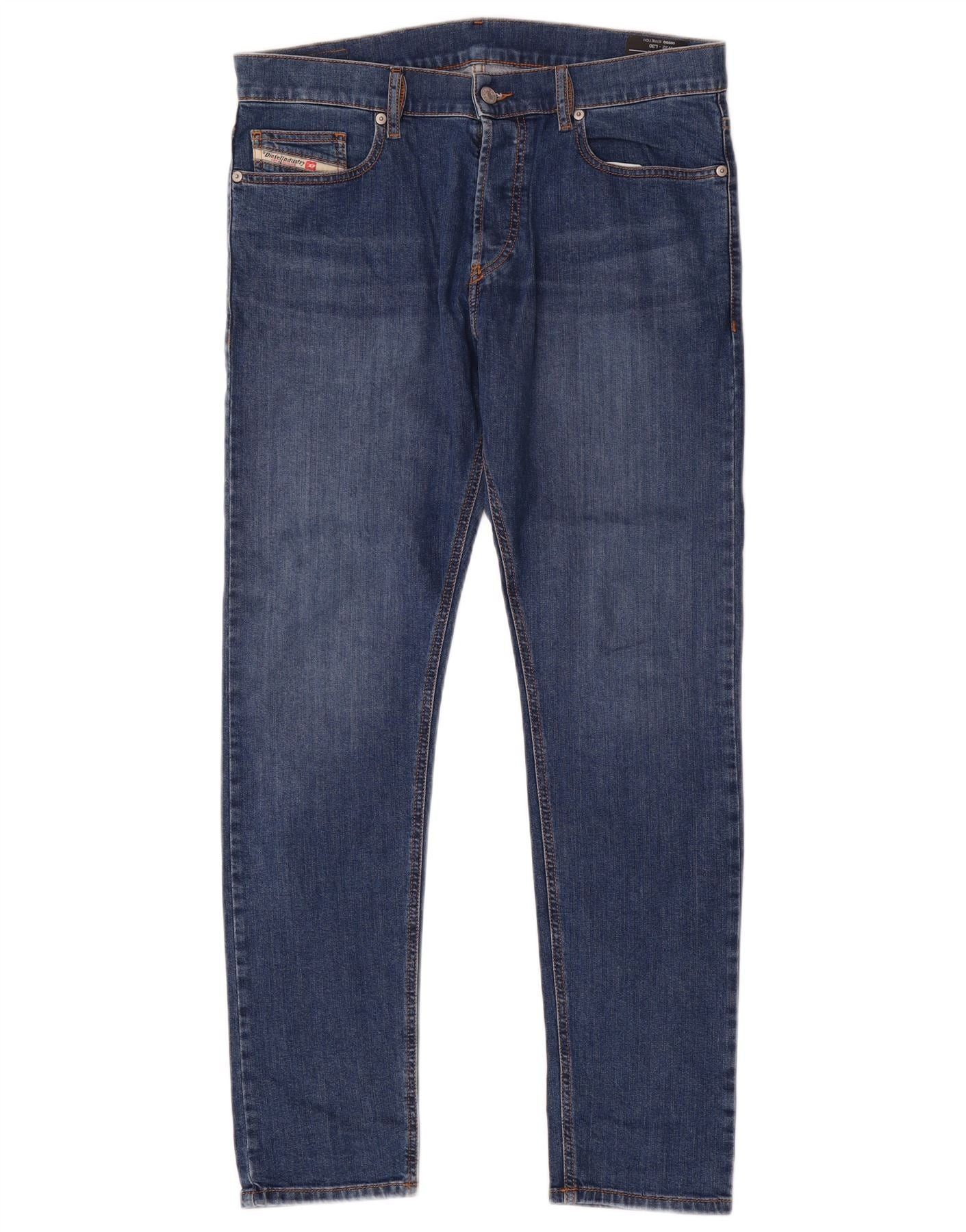 Diesel Mens Slim Jeans W32 L31 Blue Cotton Size US 32 / EU 48 - 1 Thumbnail