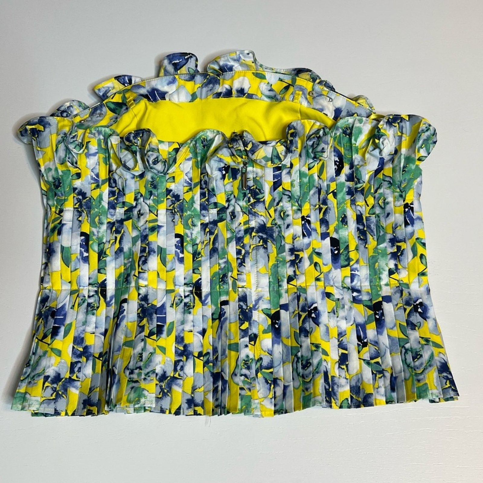 White House Black Market white house black market pleated floral bustier top Size M / US 6-8 / IT 42-44 - 9 Thumbnail