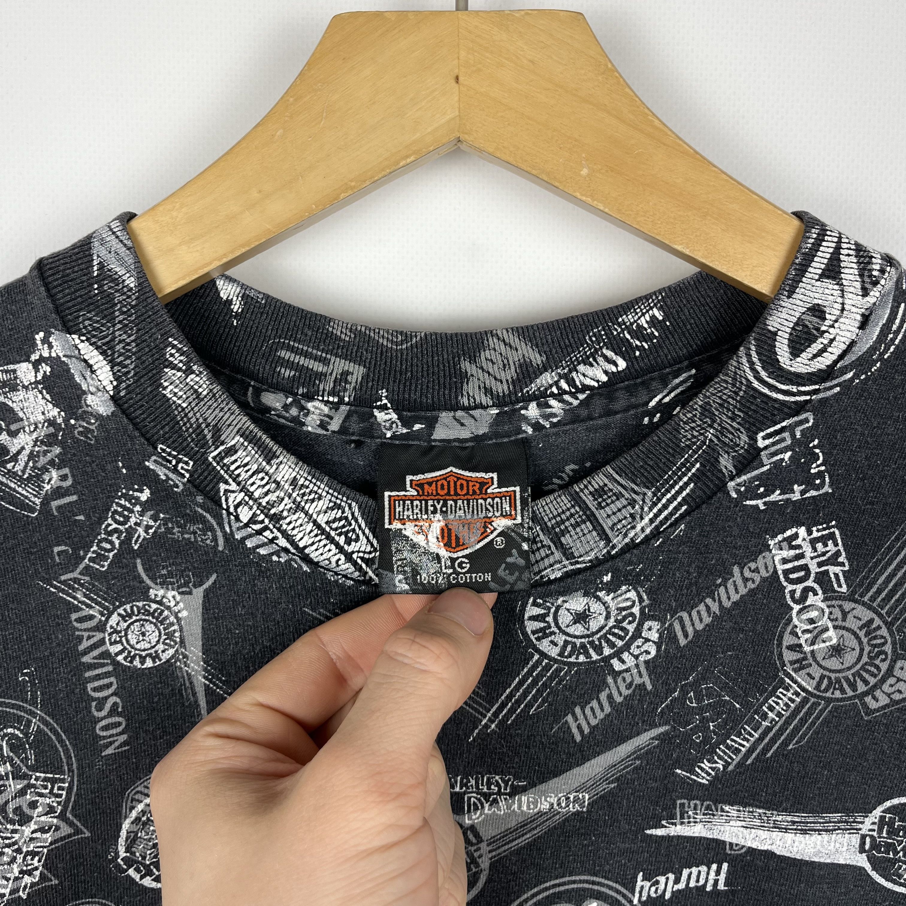 Harley Davidson Vintage Harley Davidson All Over Print T Shirt 90’s Size US L / EU 52-54 / 3 - 7 Thumbnail