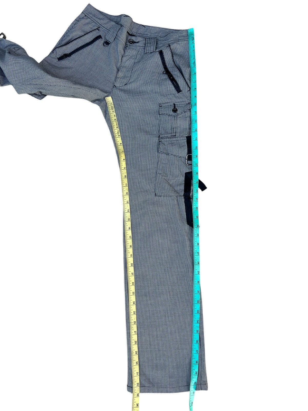 Nicole Club Nicole Hideaways Japan Houndstooth Cargo Flare Trouser Pant Size US 30 / EU 46 - 4 Thumbnail