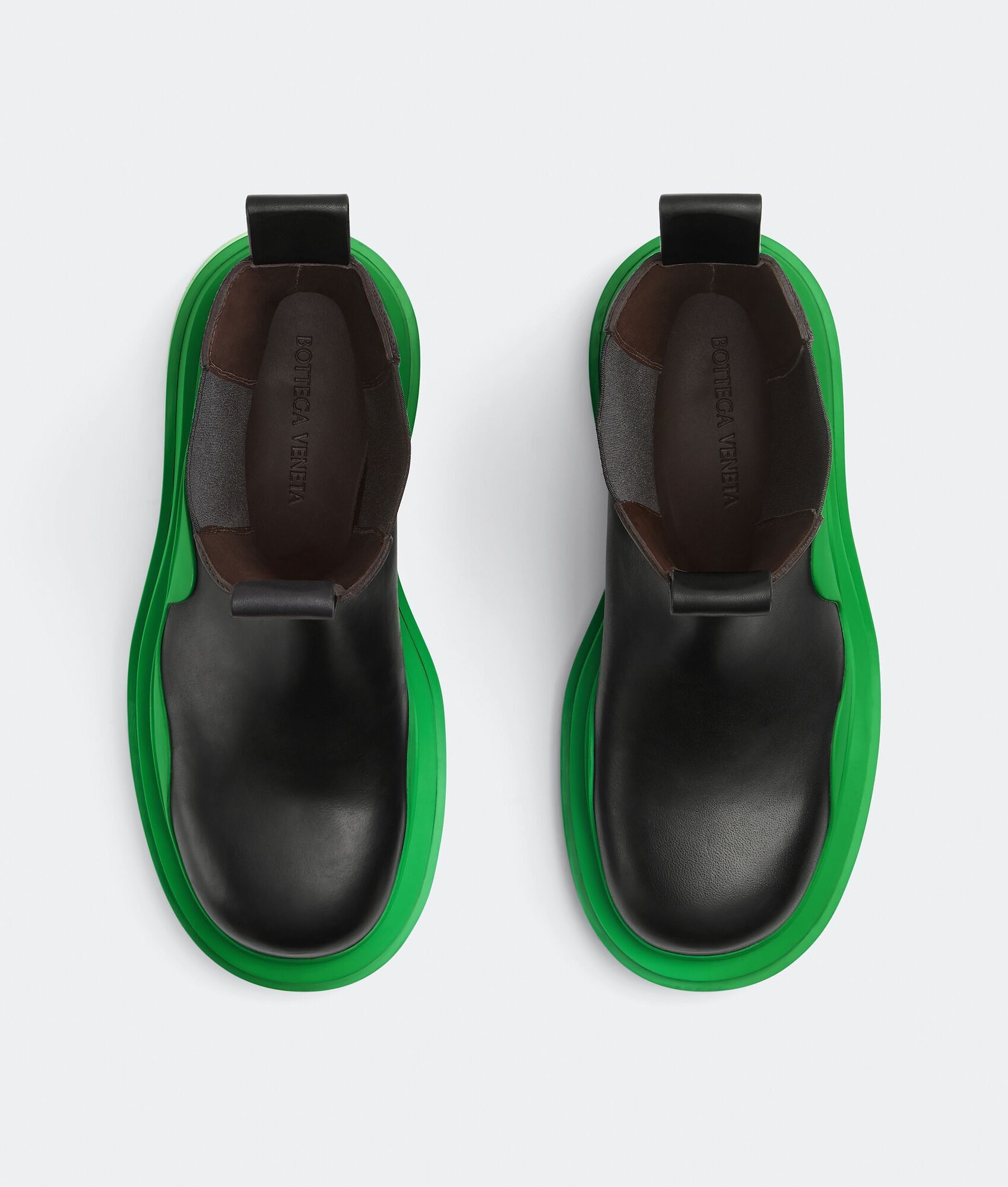 Bottega Veneta o1bcso1str0425 Tire Chelsea Boots in Black/Grass Size US 5 / IT 35 - 4 Thumbnail