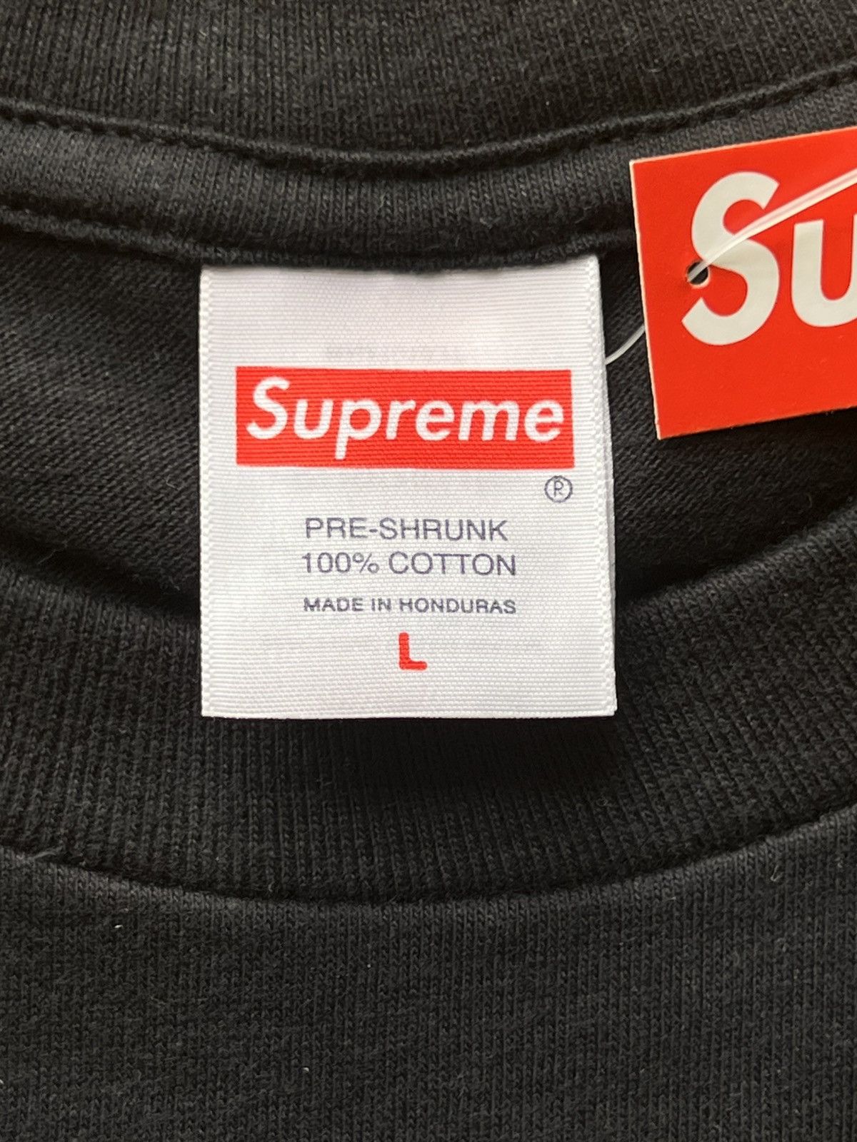 Supreme L Supreme Arabic Box Logo Tee black white t-shirt chest ss26 Size US L / EU 52-54 / 3 - 6 Thumbnail