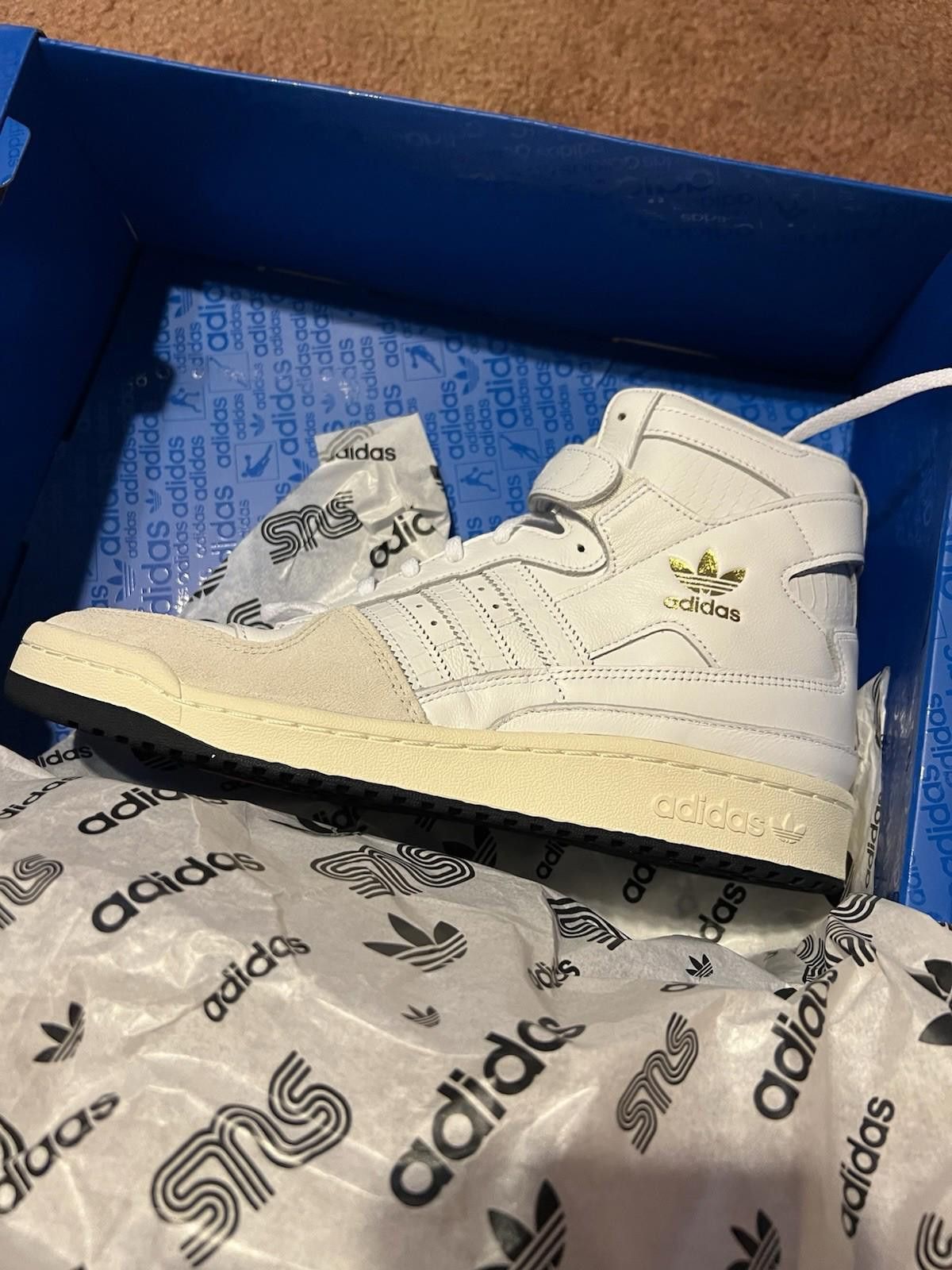 Adidas adidas Sneakersnstuff Forum 84 High White Legend Ink H67353 Size US 10.5 / EU 43-44 - 2 Thumbnail