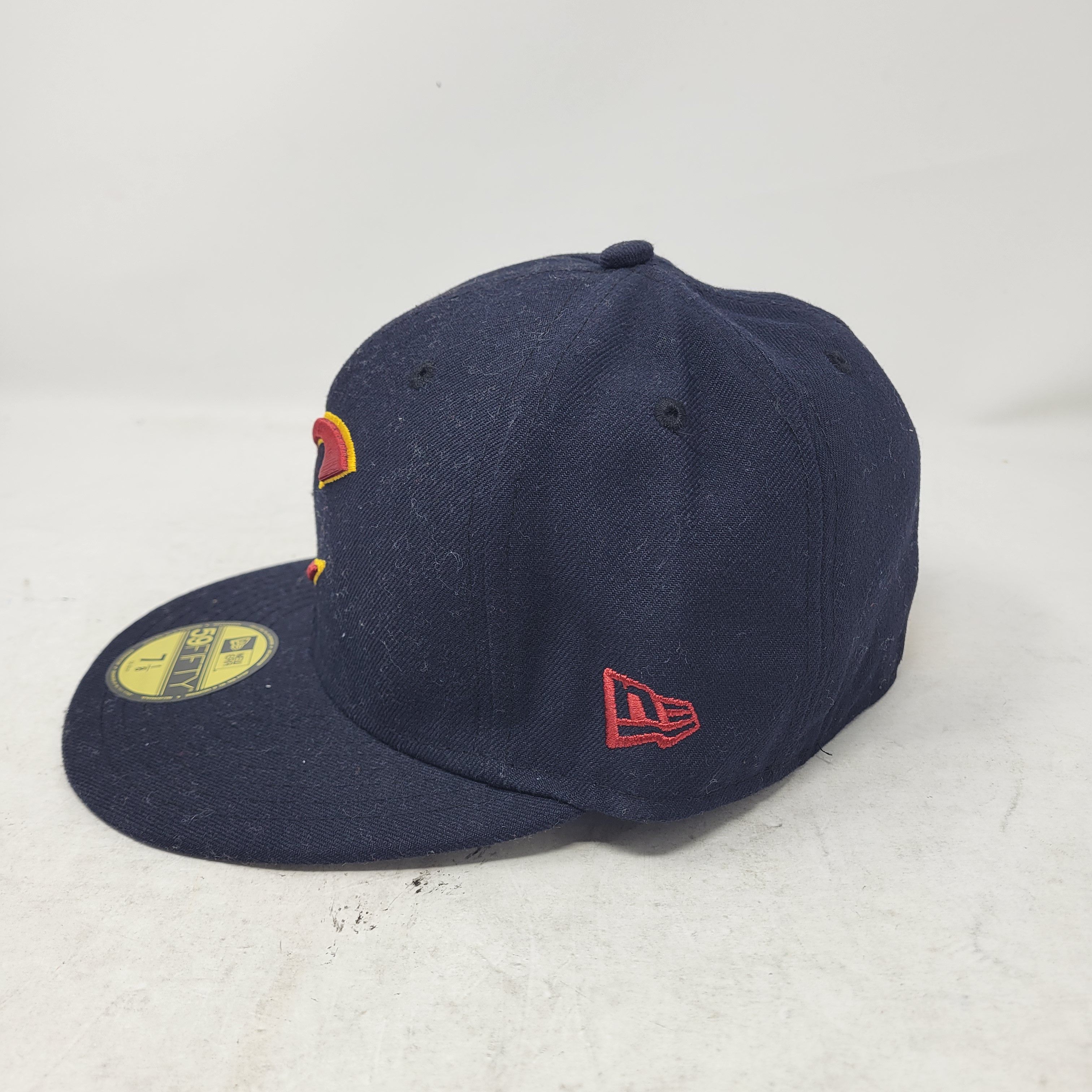 NBA × New Era New Era Cleveland Cavaliers CAVS Navy Blue Fitted Hat 7 1/8 Size ONE SIZE - 2 Thumbnail