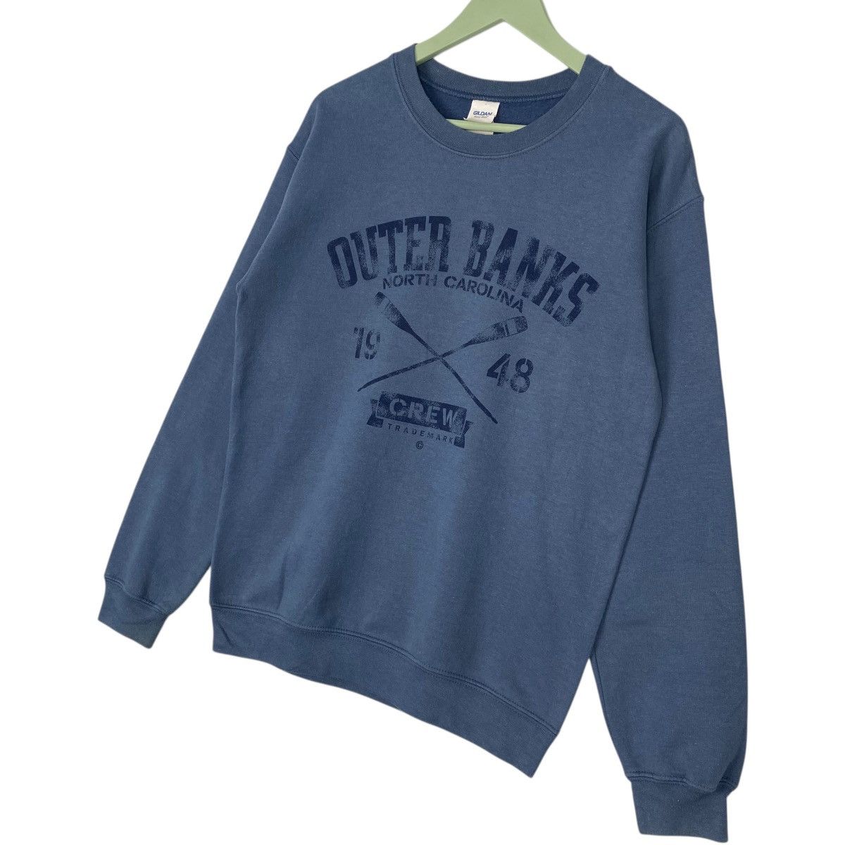Vintage Vintage Outer Banks Sweatshirt Crewneck Blue Big Logo Size S Size US S / EU 44-46 / 1 - 2 Thumbnail