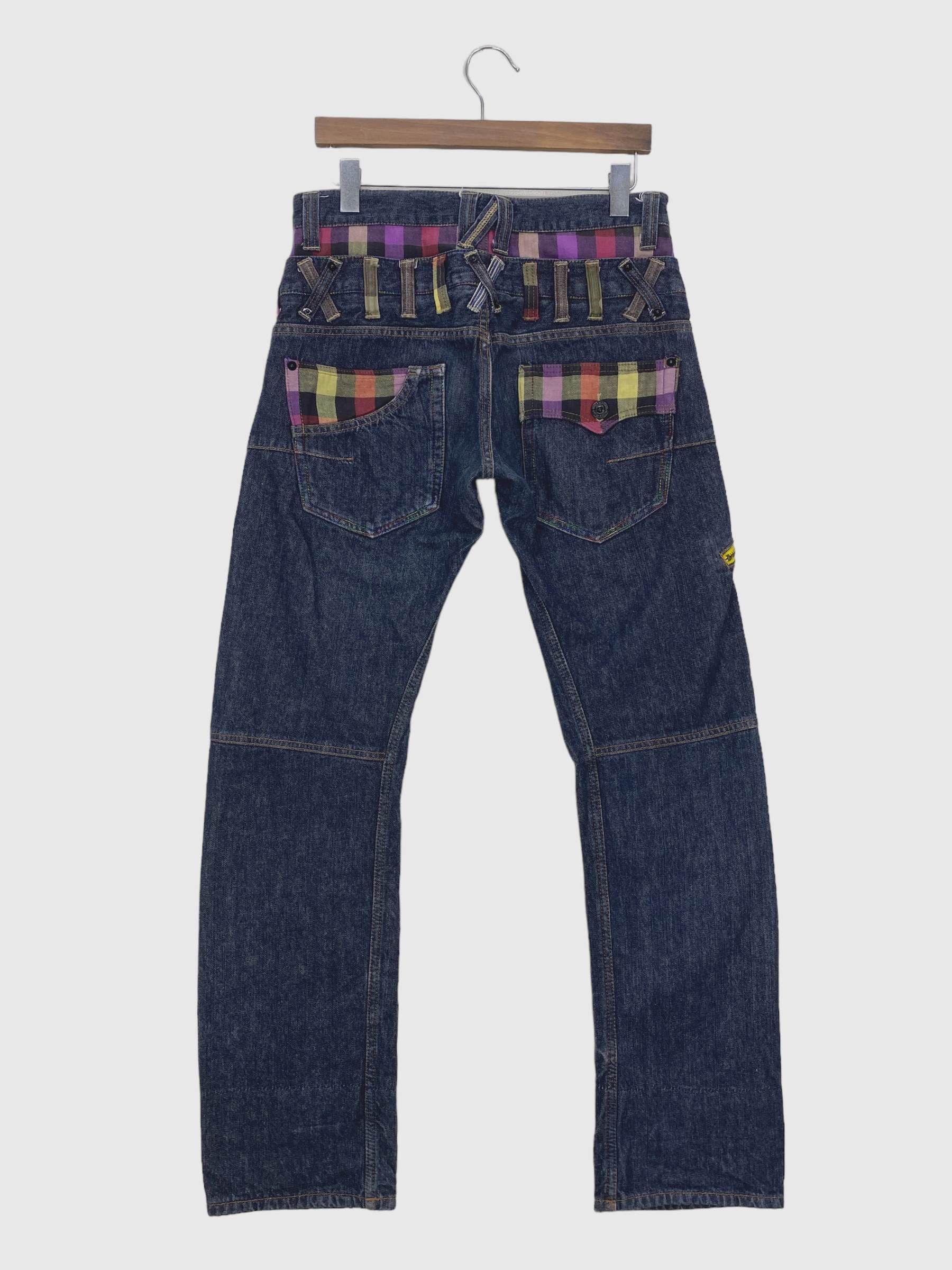 Japanese Brand Dominates Jeans Double Waist Jeans Japanese Jeans Size US 31 - 1 Thumbnail