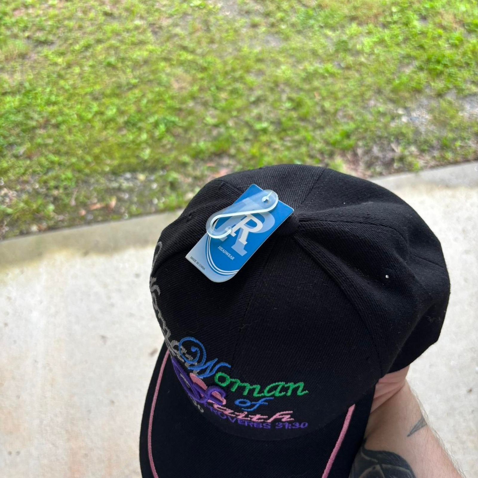 American Retro × Vintage Vintage Y2K Woman of Faith Jesus Embroidered Hat Size ONE SIZE - 5 Thumbnail