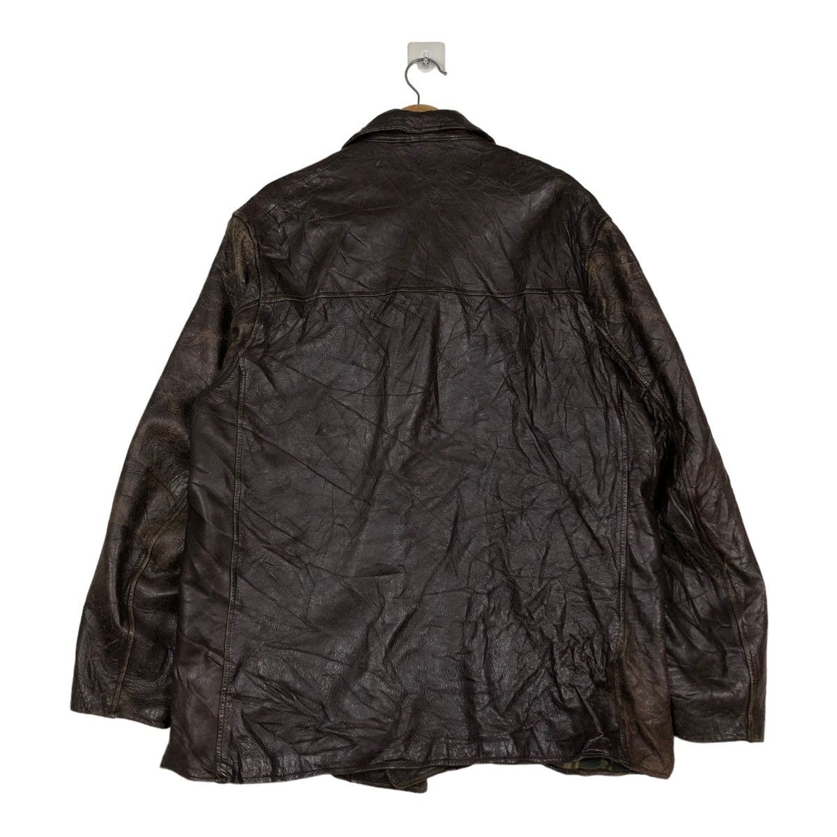 Japanese Brand 🔥VINTAGE GENUINE BIKER LEATHER JACKET MIC CUIR ST LAURENT Size US M / EU 48-50 / 2 - 8 Thumbnail