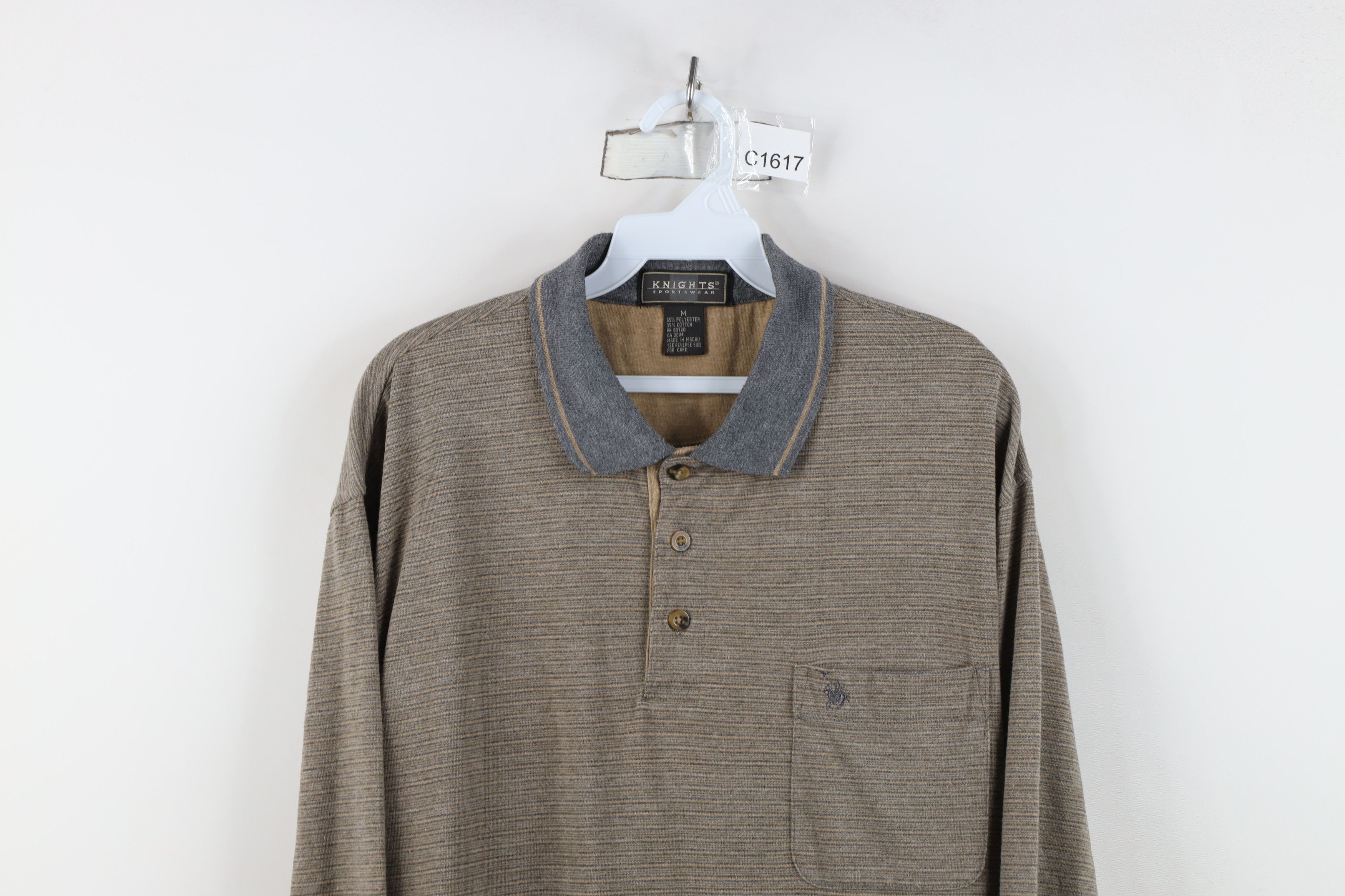 Vintage Vintage 90s Streetwear Knit Long Sleeve Rugby Polo Shirt Size US M / EU 48-50 / 2 - 2 Thumbnail