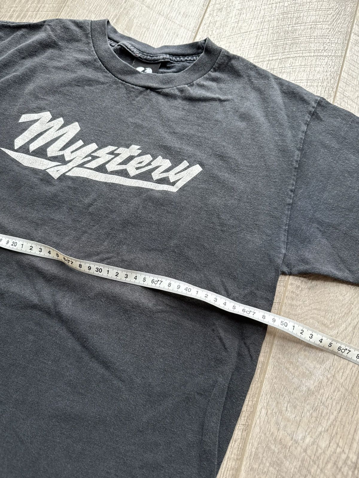 If Six Was Nine Vintage 90s Mystery Skateboards USA Faded Y2K T-Shirt Black Size US M / EU 48-50 / 2 - 7 Thumbnail