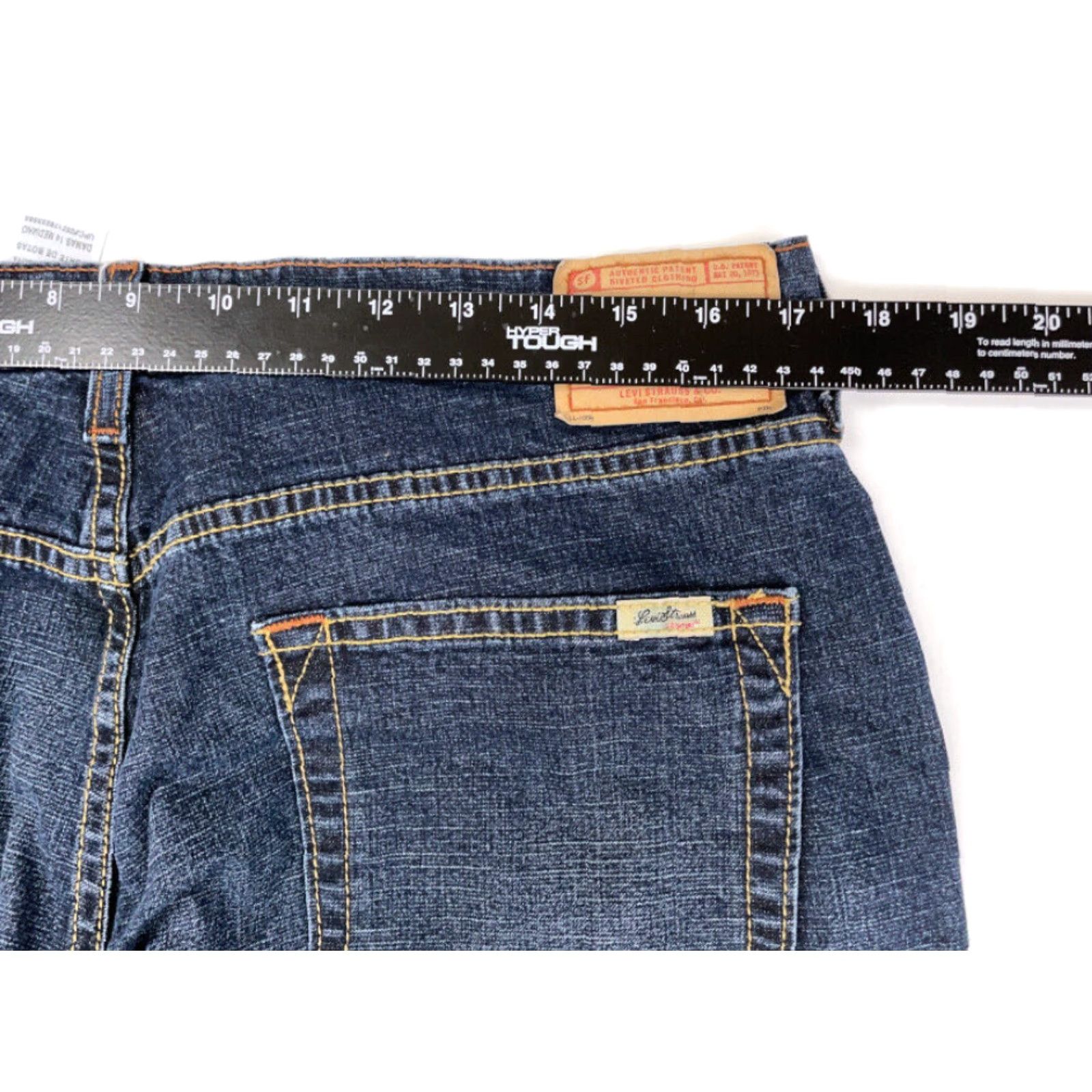 Levi's Levi's 550 Jeans Bootcut Dark Blue Wash Misses 14 Cotton Stretch Y2K Size 36" / US 14 / IT 50 - 6 Thumbnail