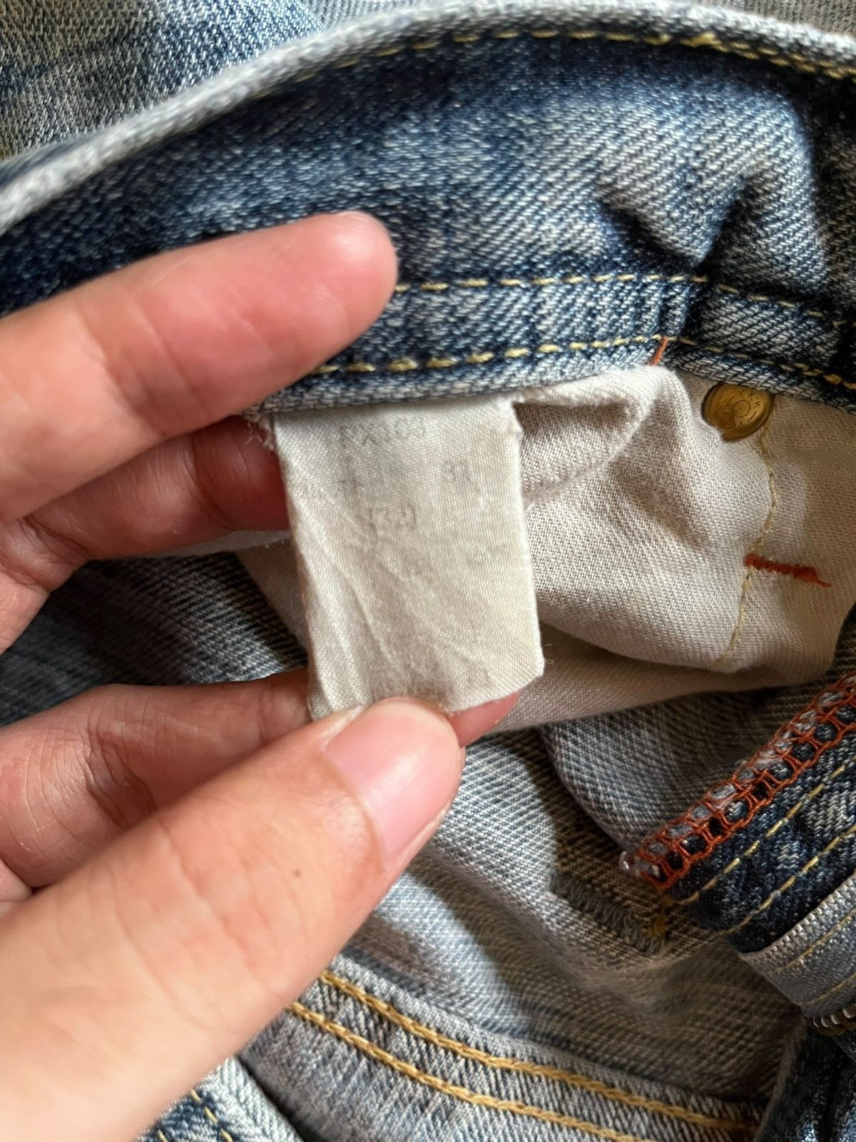Japanese Brand Vintage Japanese Brand Mud Wash Distressed Loose Jeans Size US 33 - 9 Thumbnail