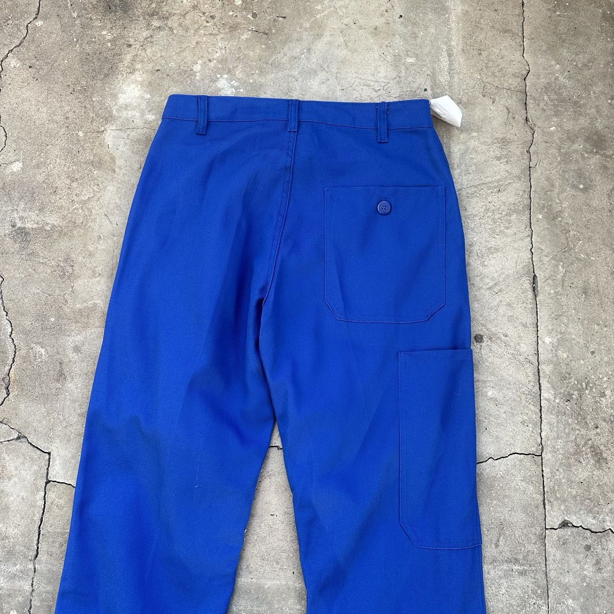 Other 1970ʼs Vintage French utility HBT Sanfor Cotton Work Pants Size US 30 / EU 46 - 14 Thumbnail