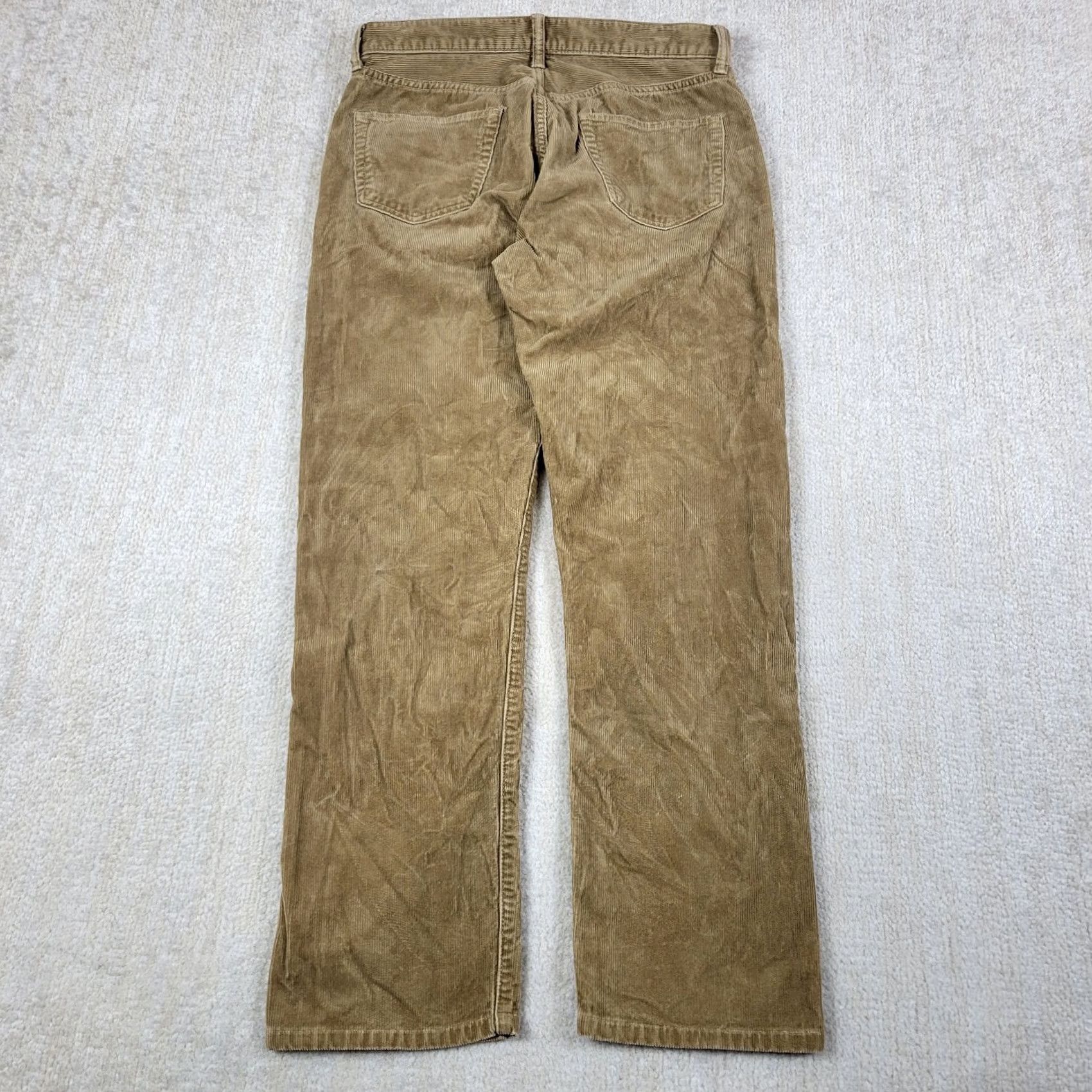 Buck Mason Buck Mason Pants Mens 31x34 Brown Corduroy Craftsman Ford Stretch Straight Flat Front Casual Size US 31 - 2 Thumbnail