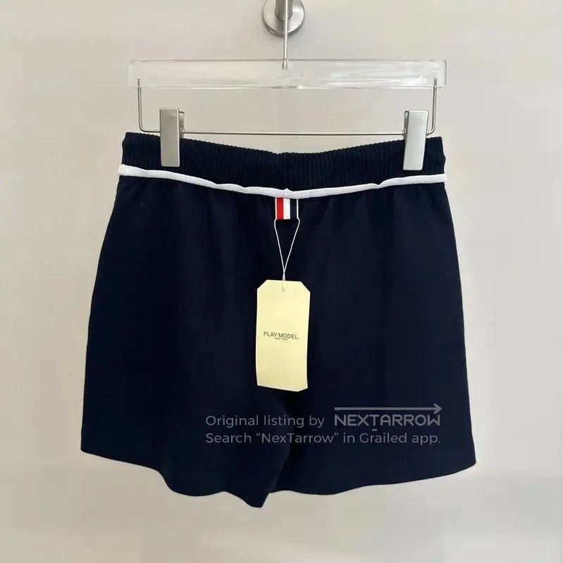 Thom Browne Thom Browne Summer Blue Cotton Women's Shorts . Size 23" - 3 Thumbnail