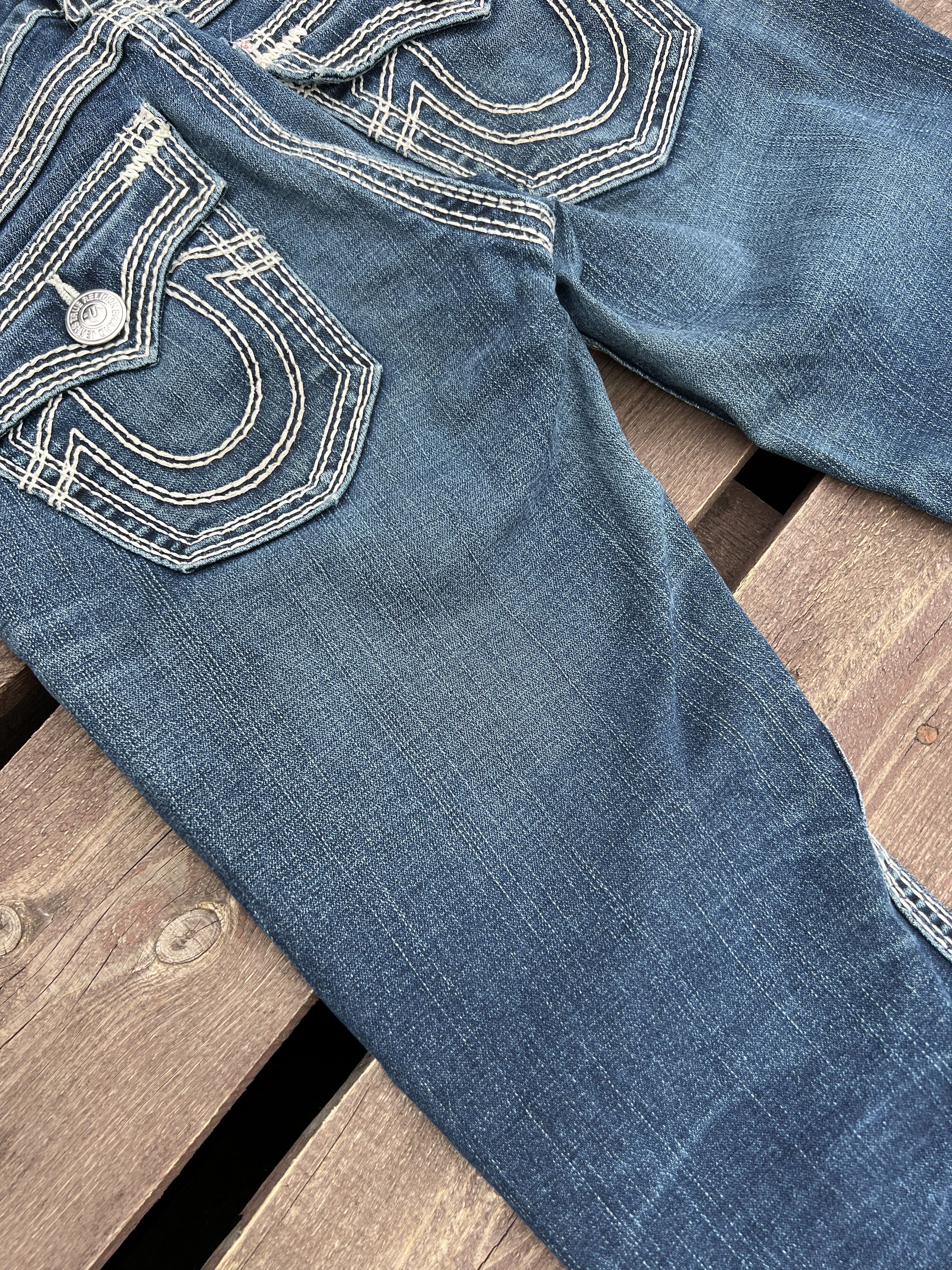 True Religion × Vintage True Religion Y2K Vintage Billy Big QT Denim Jeans Size 27" / US 4 / IT 40 - 4 Thumbnail