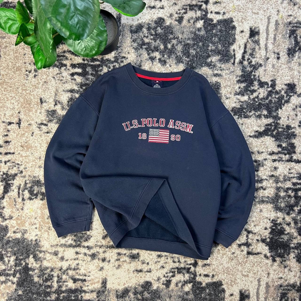 U.S. Polo Assn. Us Polo Assn Vintage Y2K Big Embroidered Logo Sweatshirt Size US XXL / EU 58 / 5 - 1 Thumbnail