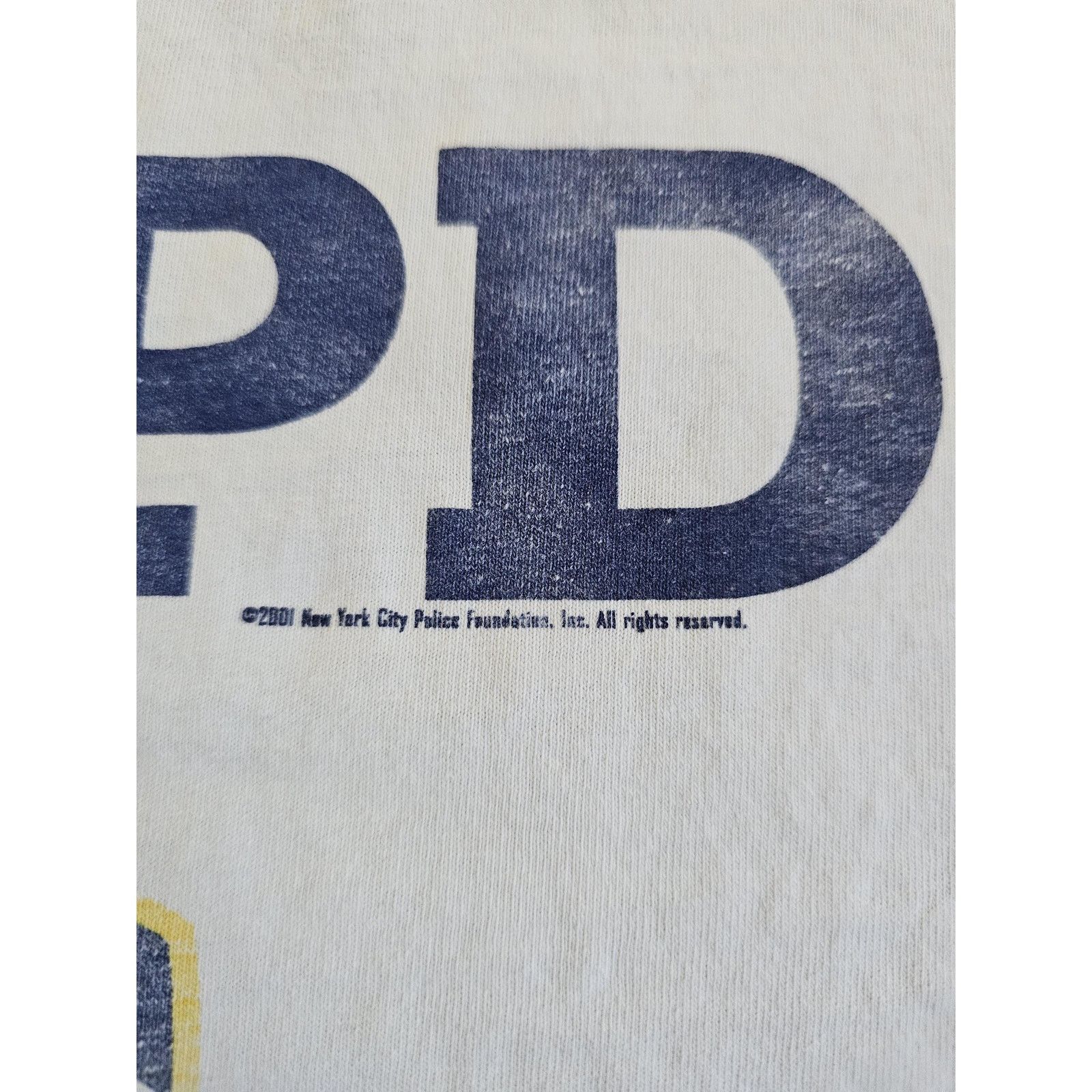 Other NYPD 2001 T-Shirt White Navy Blue Sz XL Murina Brand Size US XL / EU 56 / 4 - 2 Thumbnail