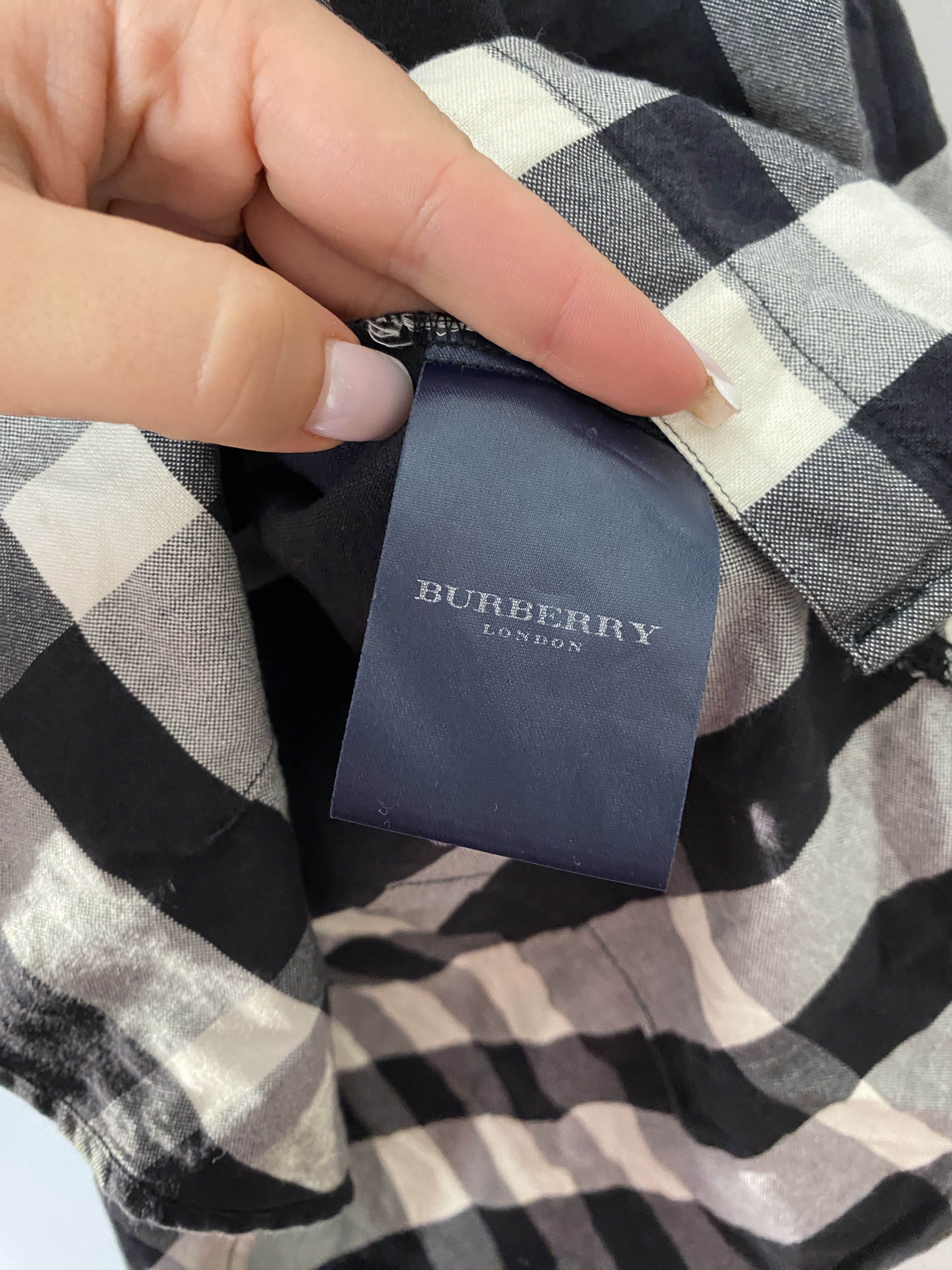 Burberry Burberry 3/4 sleeve shirt button ups checkered Size S / US 4 / IT 40 - 4 Thumbnail