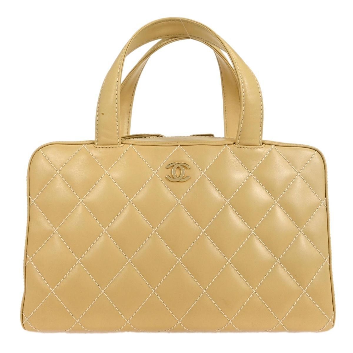 Chanel Chanel Surpique Boston Bag Quilted Leather Size ONE SIZE - 1 Thumbnail