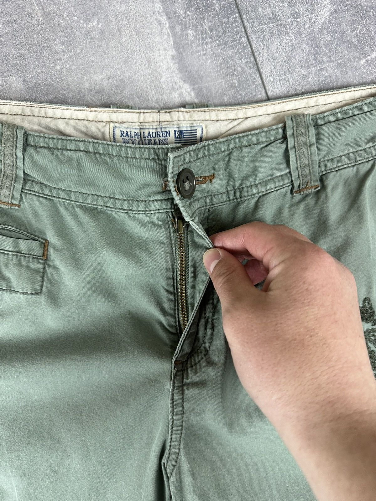 Polo Ralph Lauren Women’s Polo Jeans Company Ralph Lauren Baggy Vintage Pants Size 32" / US 10 / IT 46 - 9 Thumbnail