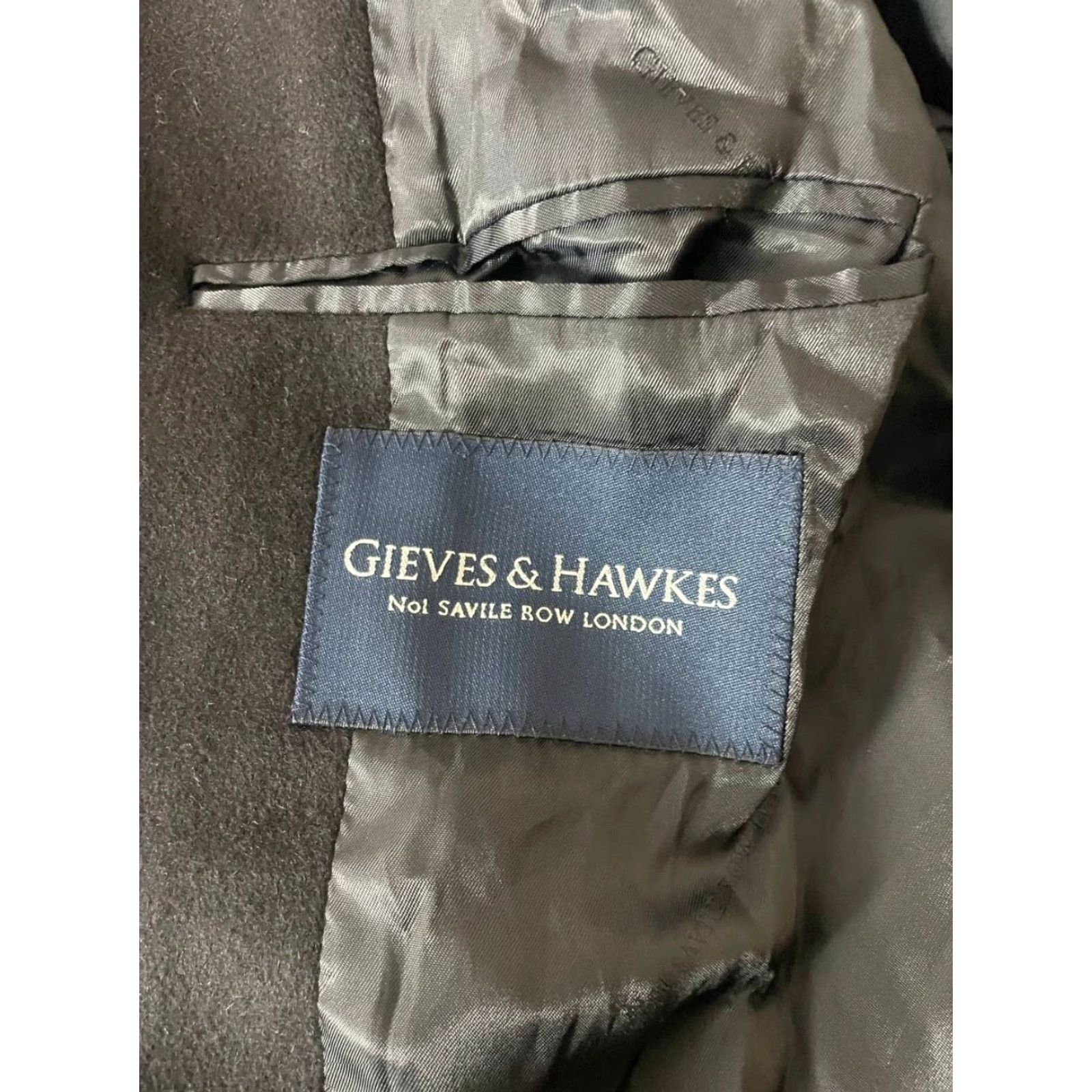 Gieves & Hawkes Gieves & Hawkes Overcoat Black Button Long Sleeve Warm Winter Coat Mens L Regular Wool Classic Size US L / EU 52-54 / 3 - 3 Thumbnail